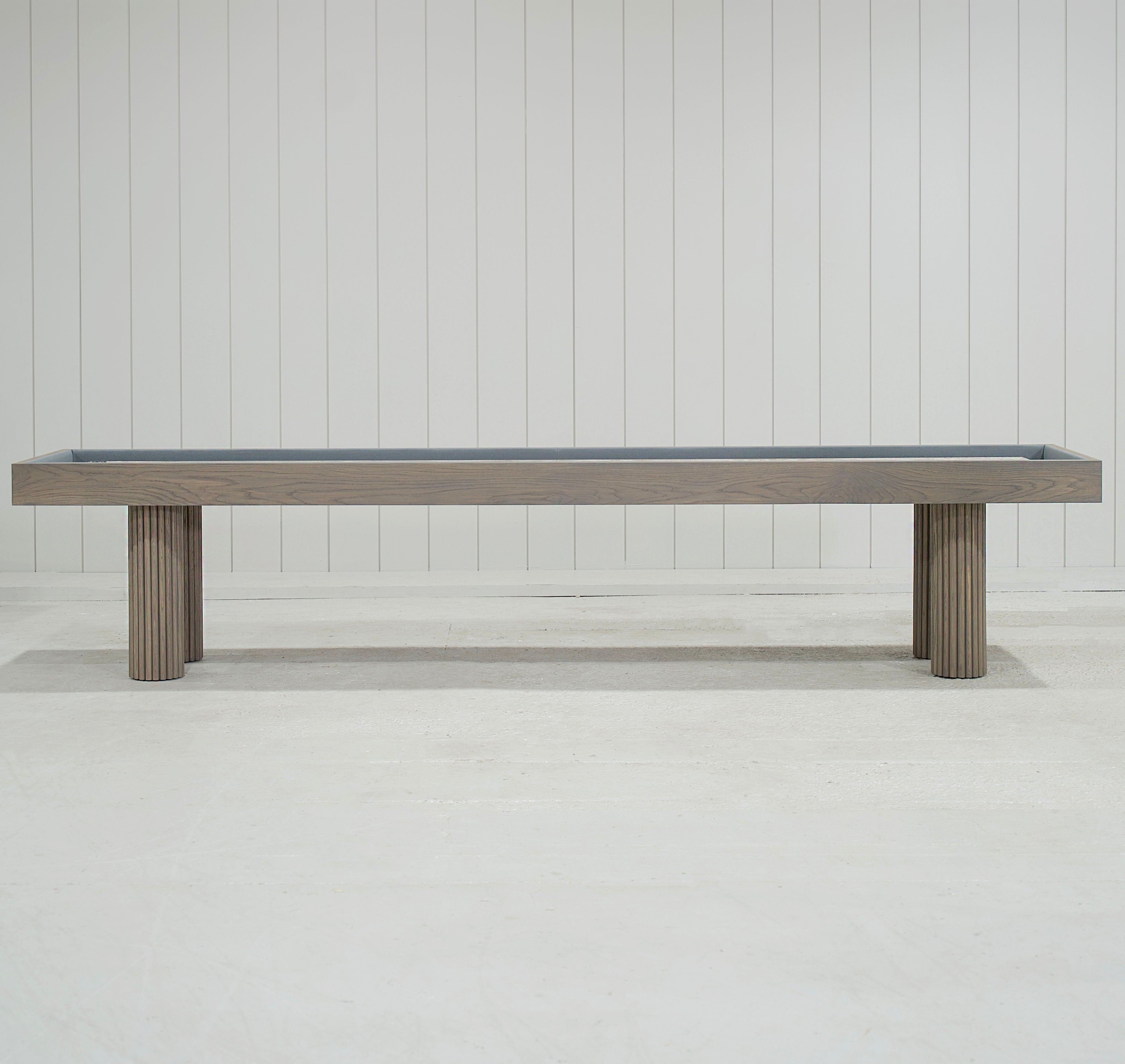 As Shown: Large: 155.5”W x 31.5”D x 33.5”H | Felt: Steel | Finish: Antique Beige (Discontinued)