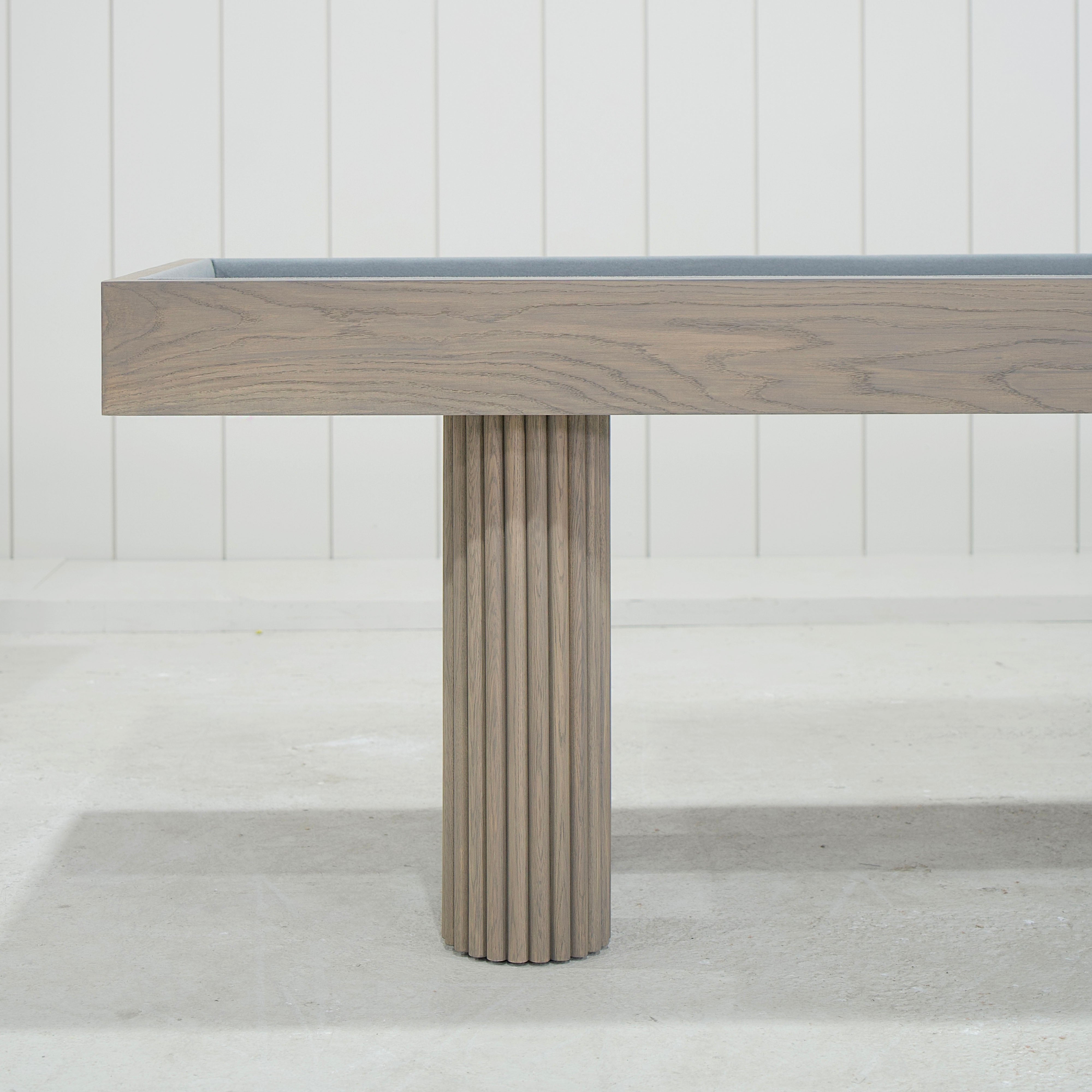 As Shown: Large: 155.5”W x 31.5”D x 33.5”H | Felt: Steel | Finish: Antique Beige (Discontinued)