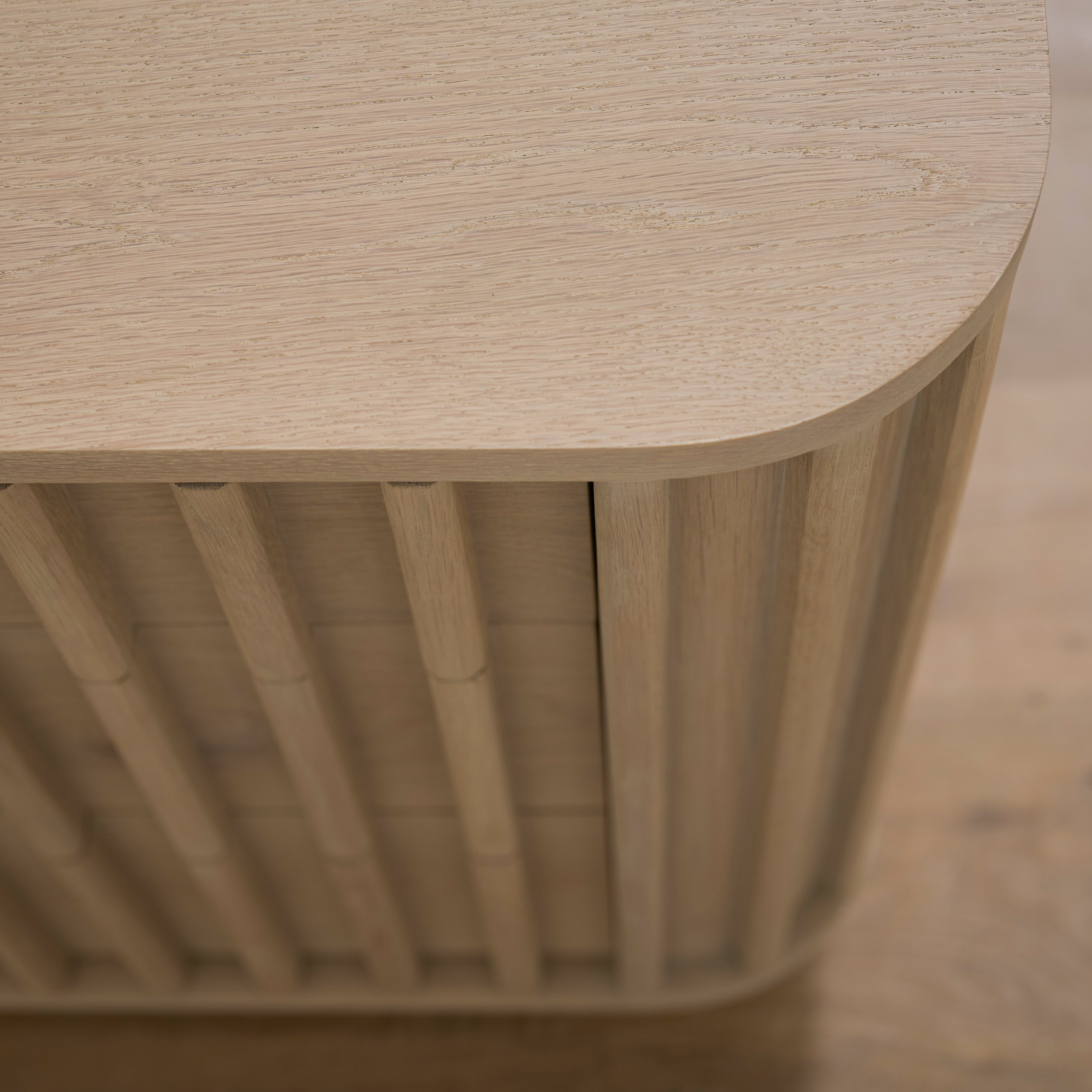 As Shown: 24"L X 22"D X 27"H | Material: Solid Oak | Finish: Shell