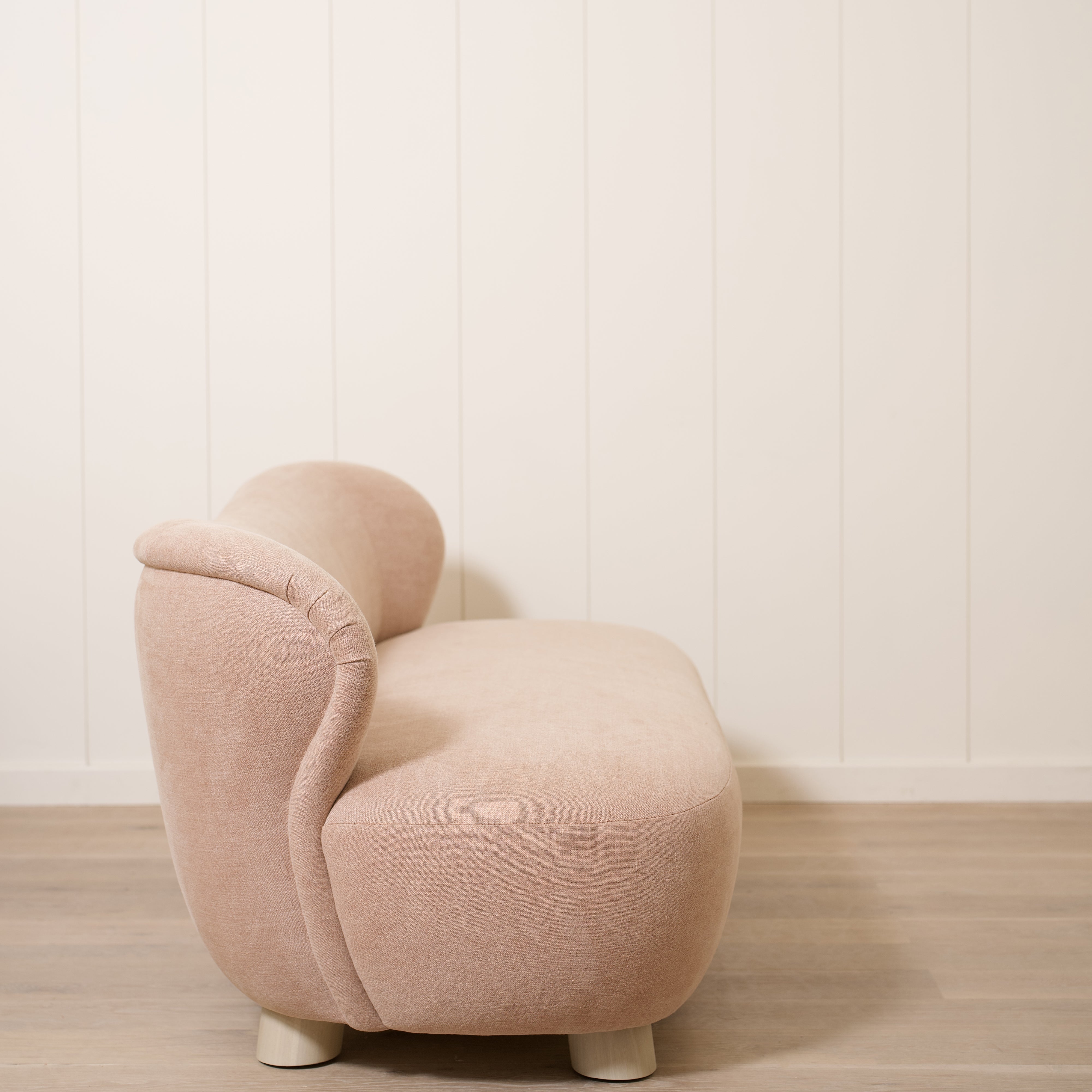 As Shown: 72"L x 35"D x 33"H | Style: Upholstered | Fabric: Granby Clay | Finish: Shell