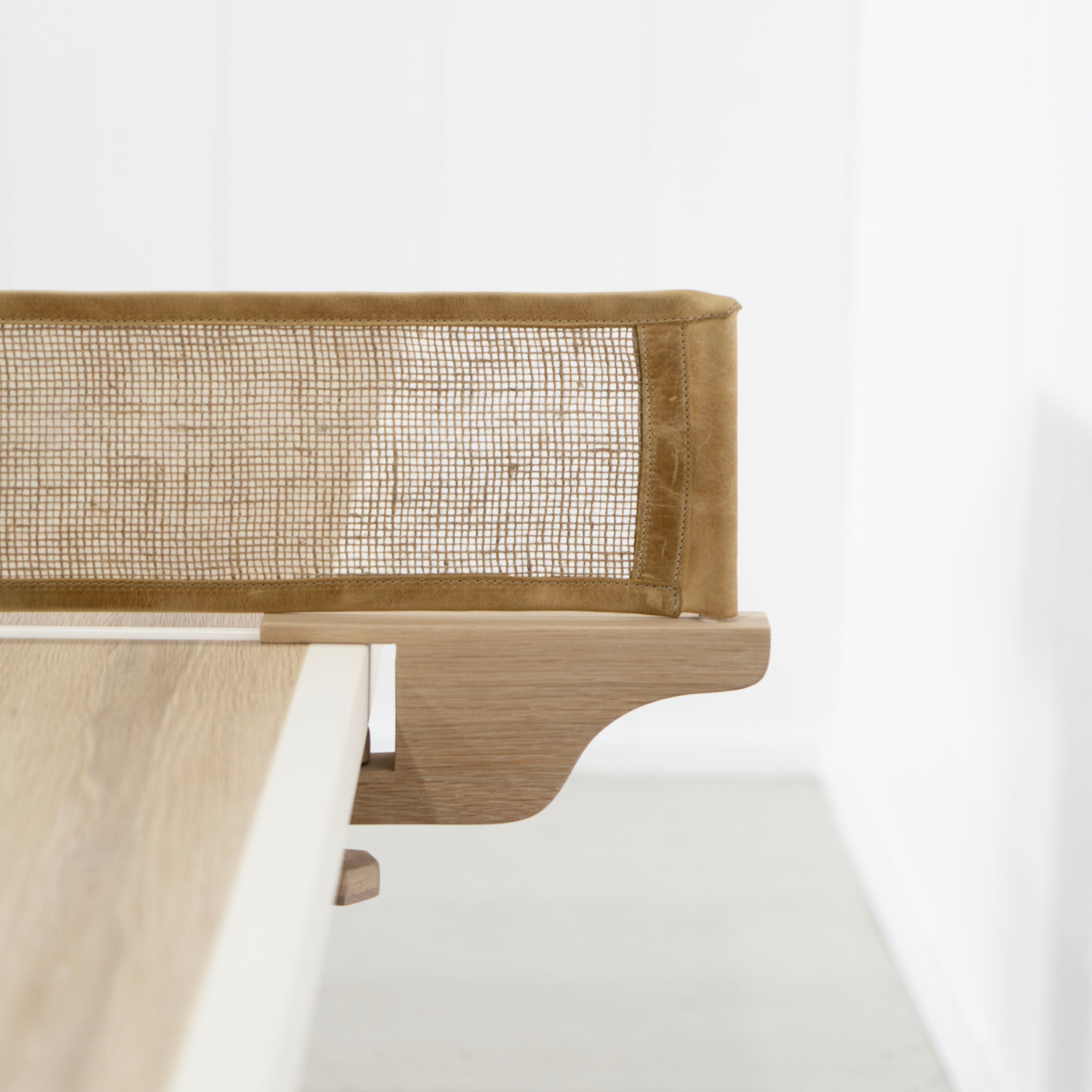 As Shown: 108"W x 60"D x 30"H | Material: Solid Oak | Finish: Natural | Painted Lines: Wire Brushed Figueroa