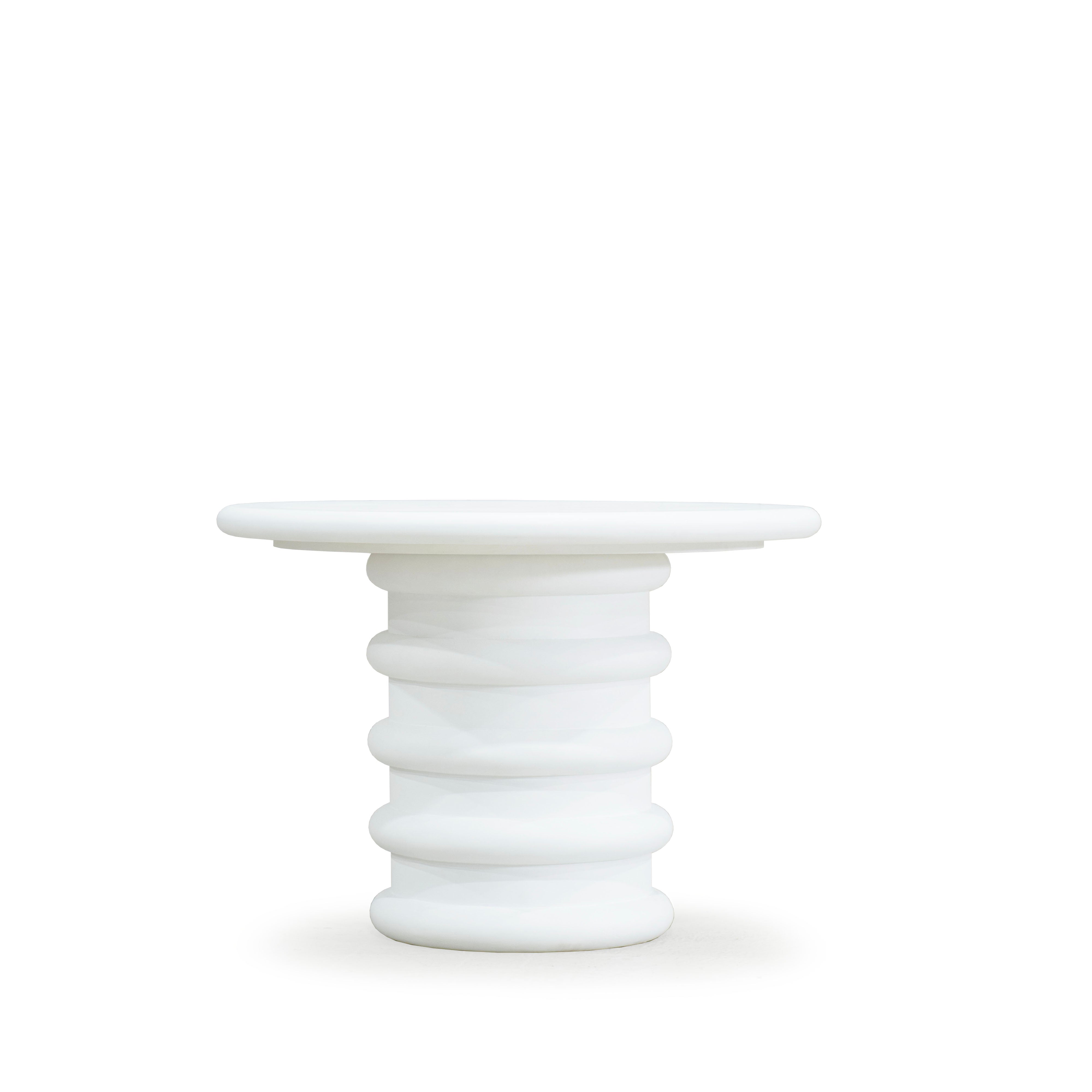 As Shown: in both sizes, 8 step limestone micro coat, White.