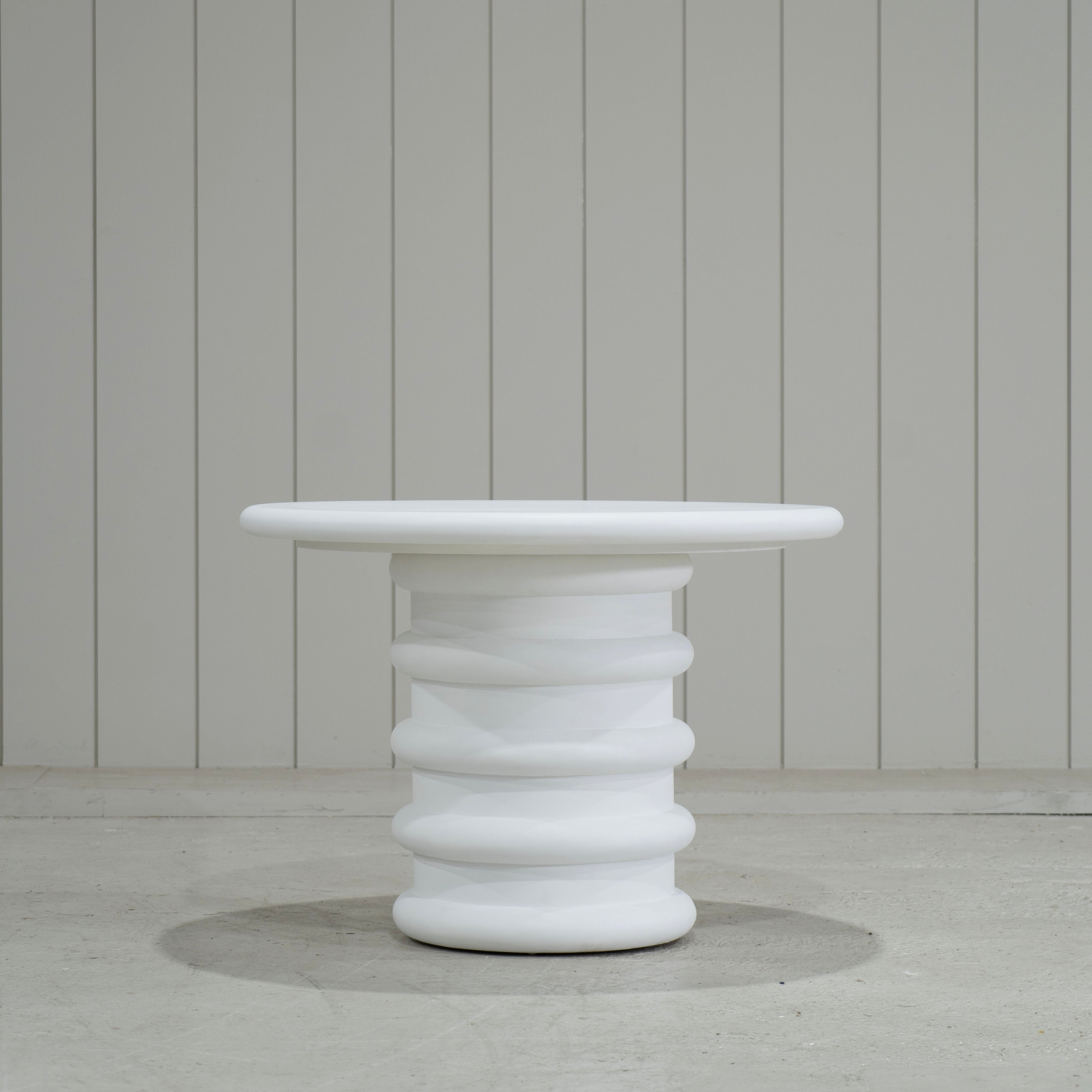 As Shown: in both sizes, 8 step limestone micro coat, White.