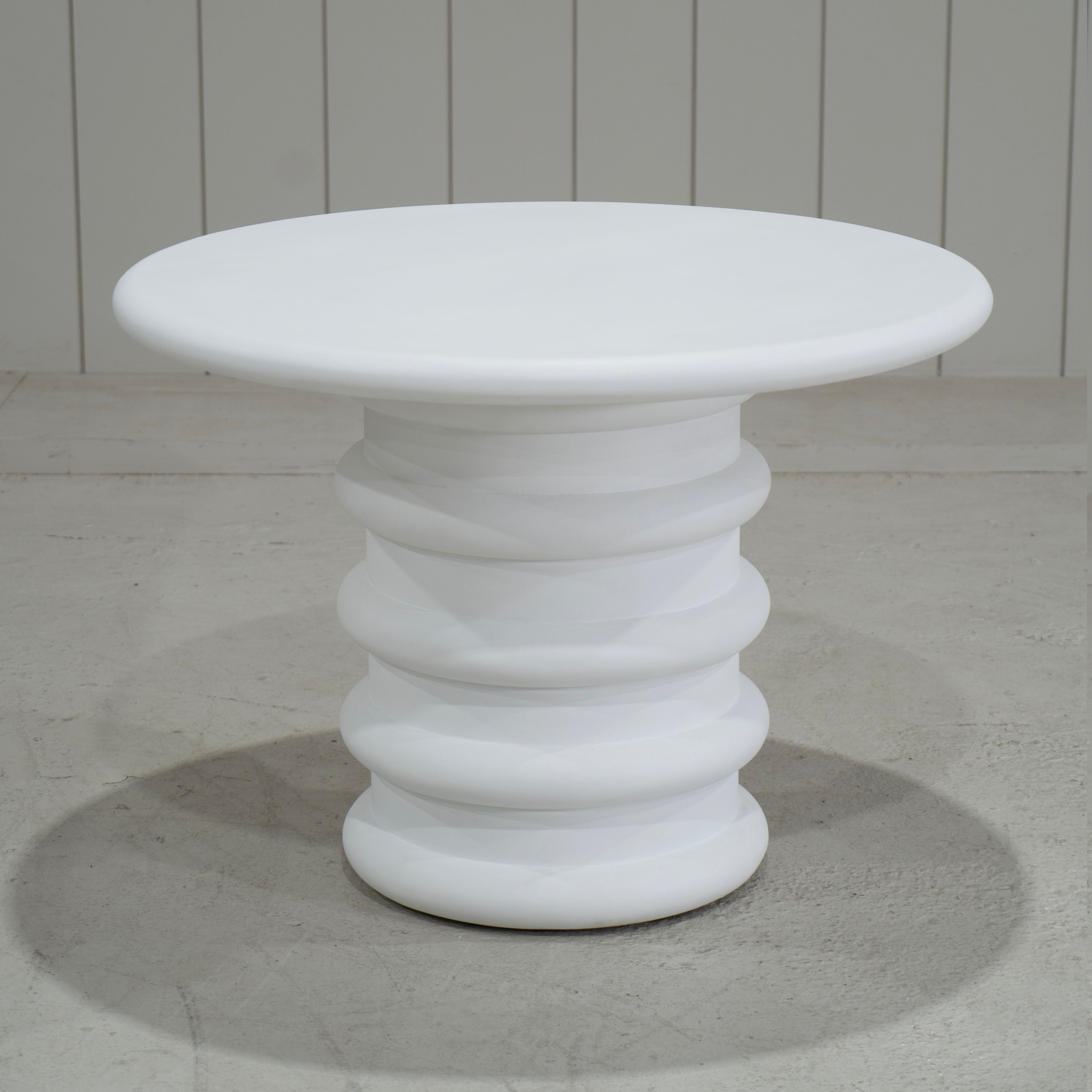 As Shown: in both sizes, 8 step limestone micro coat, White.