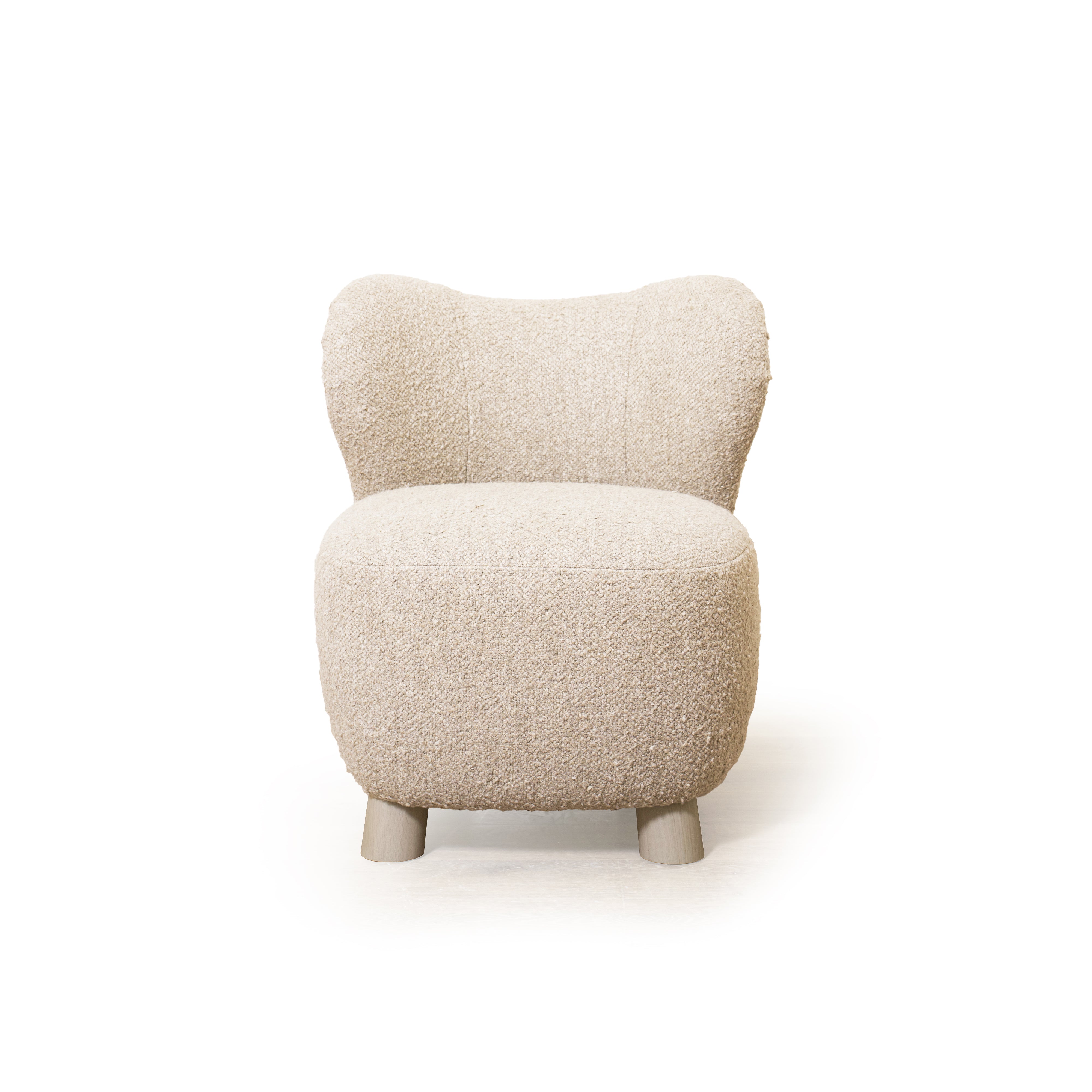 As Shown: 28"L x 29"D x 32.5"H | Style: Upholstered | Fabric: Berber Taupe | Finish: Sand