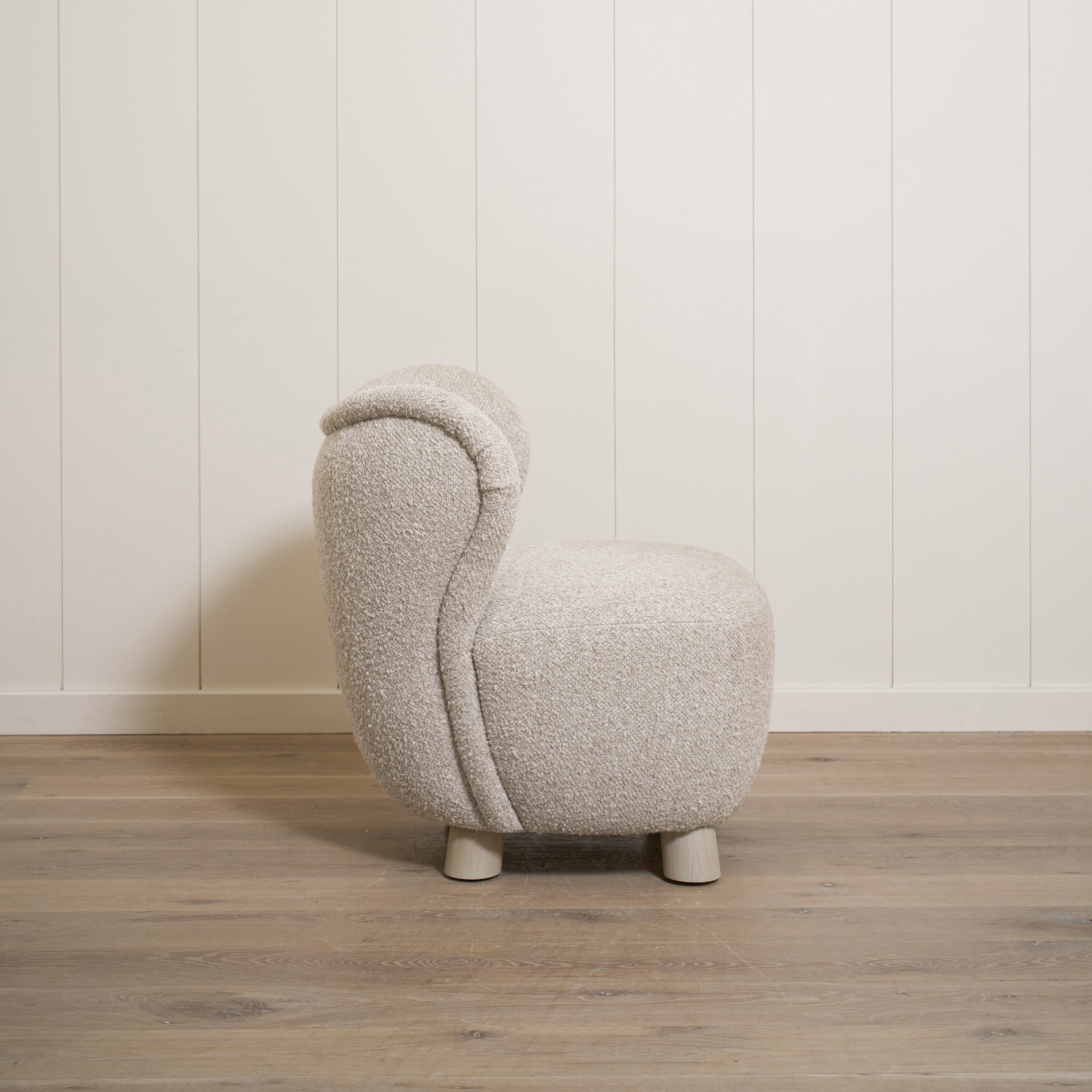 As Shown: 28"L x 29"D x 32.5"H | Style: Upholstered | Fabric: Berber Linen | Finish: Sand