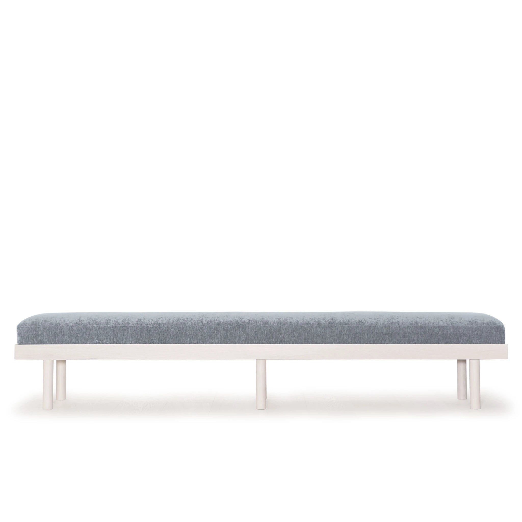 As Shown: in Arlo Oatmeal finished in Mint White Super White