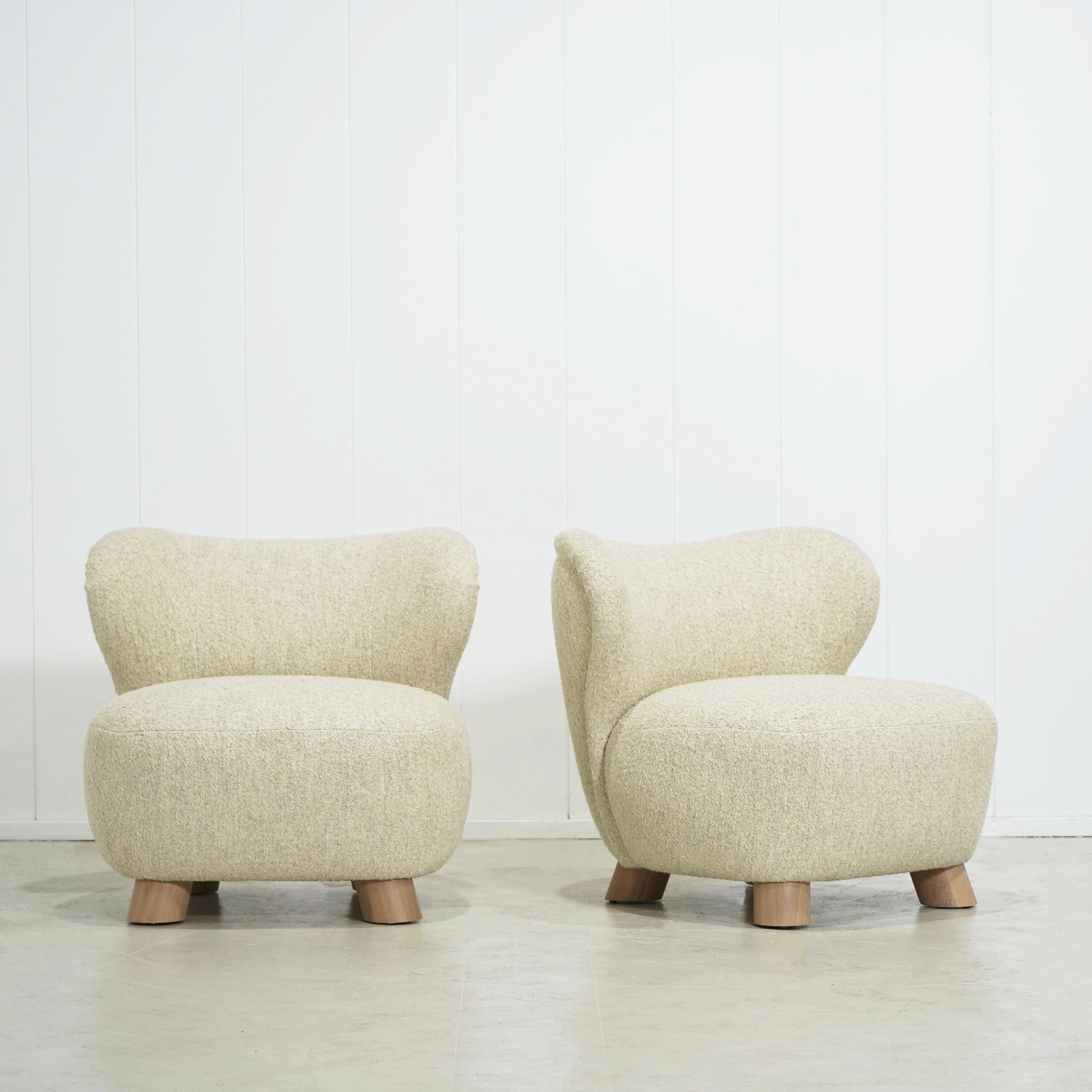 As Shown: 34"W x 35"D x 32"H | Style: Upholstered | Fabric: Berber Natural | Base: Legs | Finish: Smoke (Discontinued)