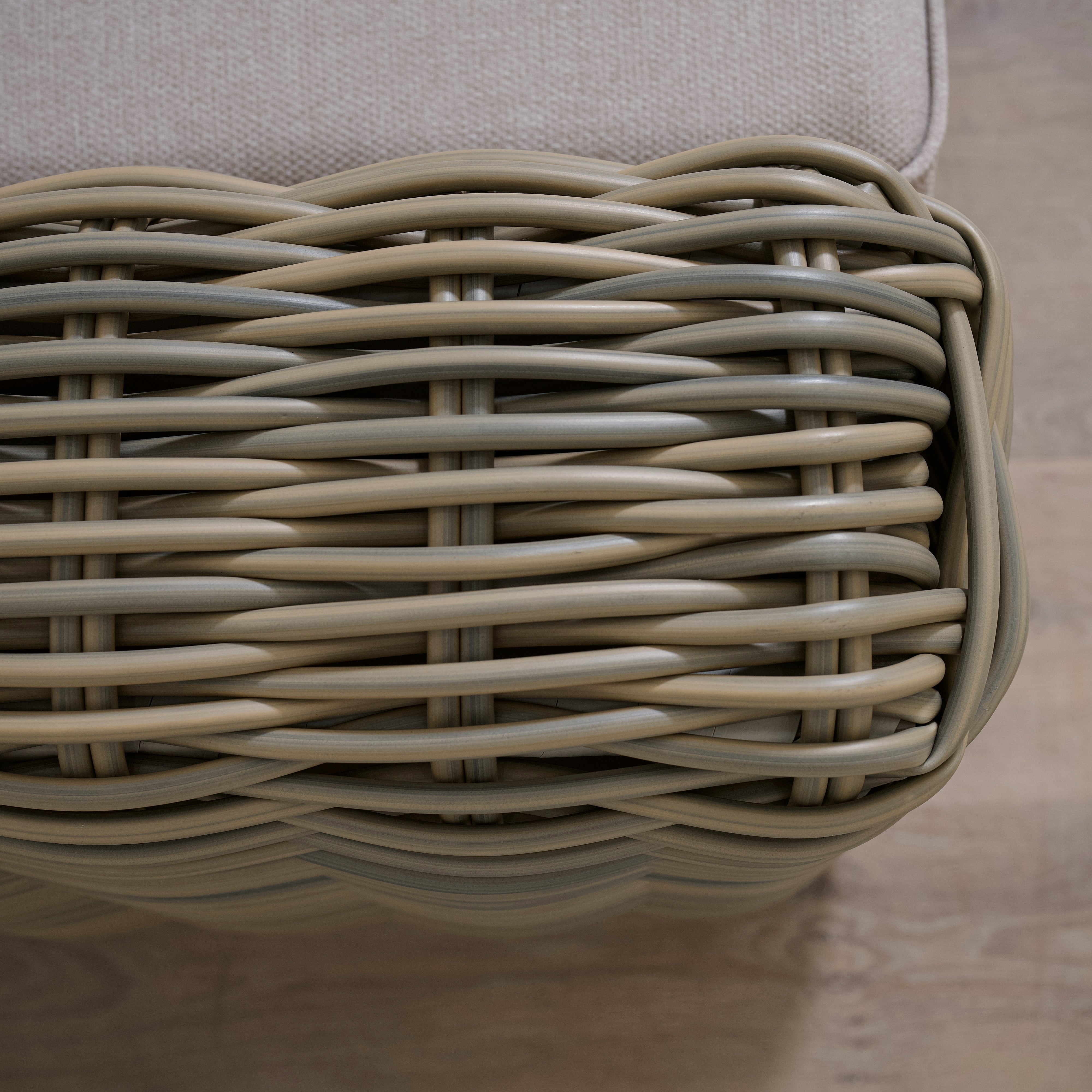 As Shown
Flax, Aluminum/Wicker