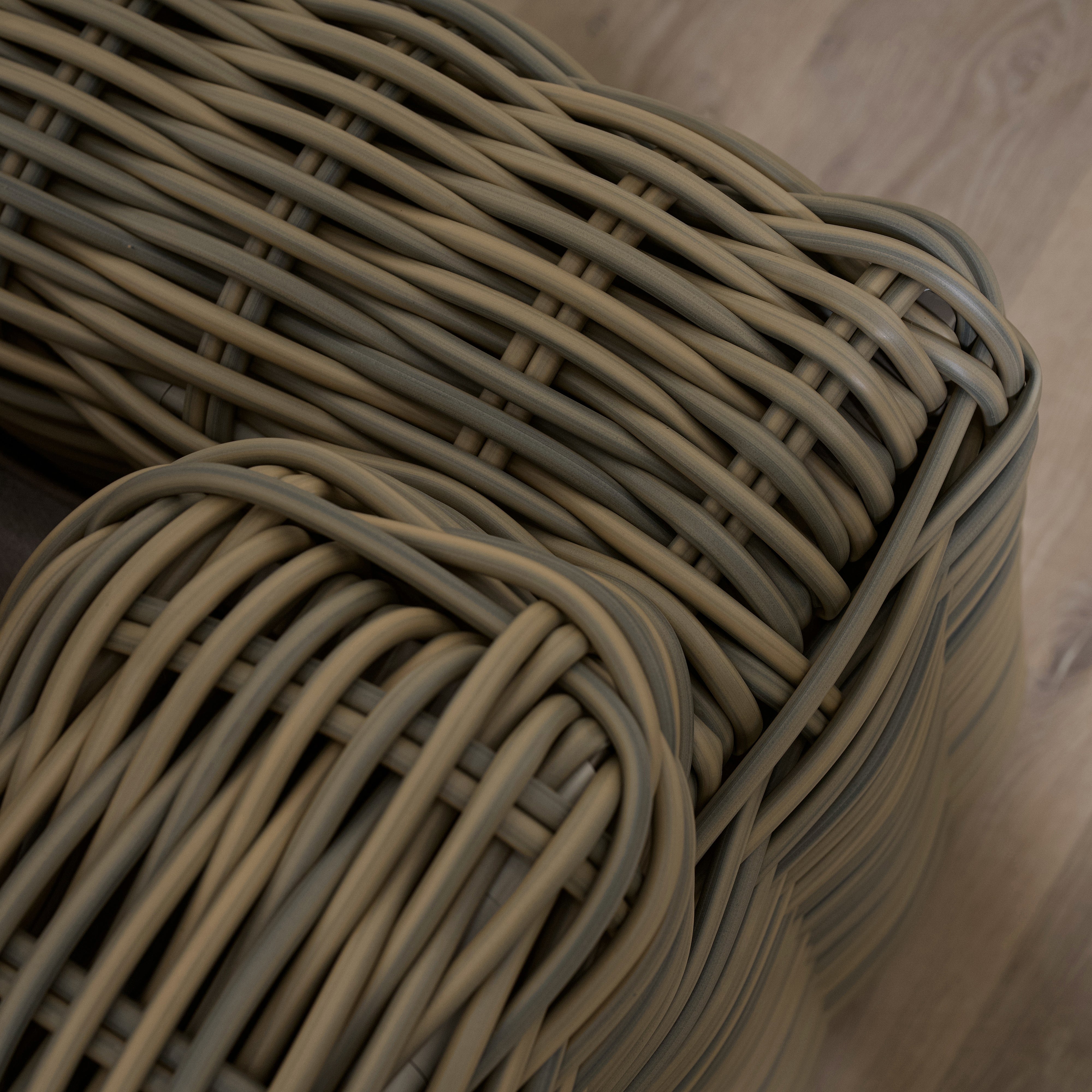 As Shown
Flax, Aluminum/Wicker