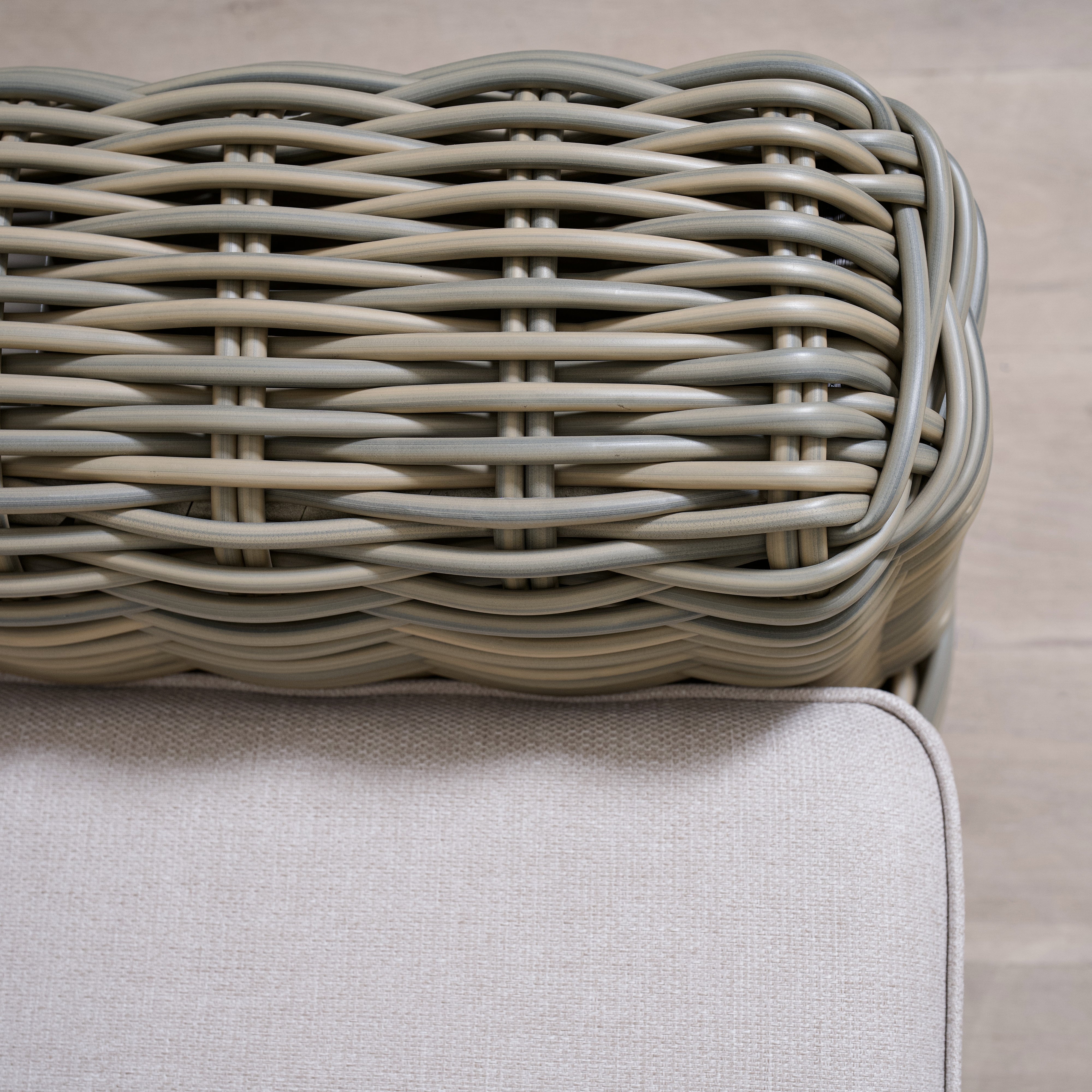 As Shown
Flax, Aluminum/Wicker