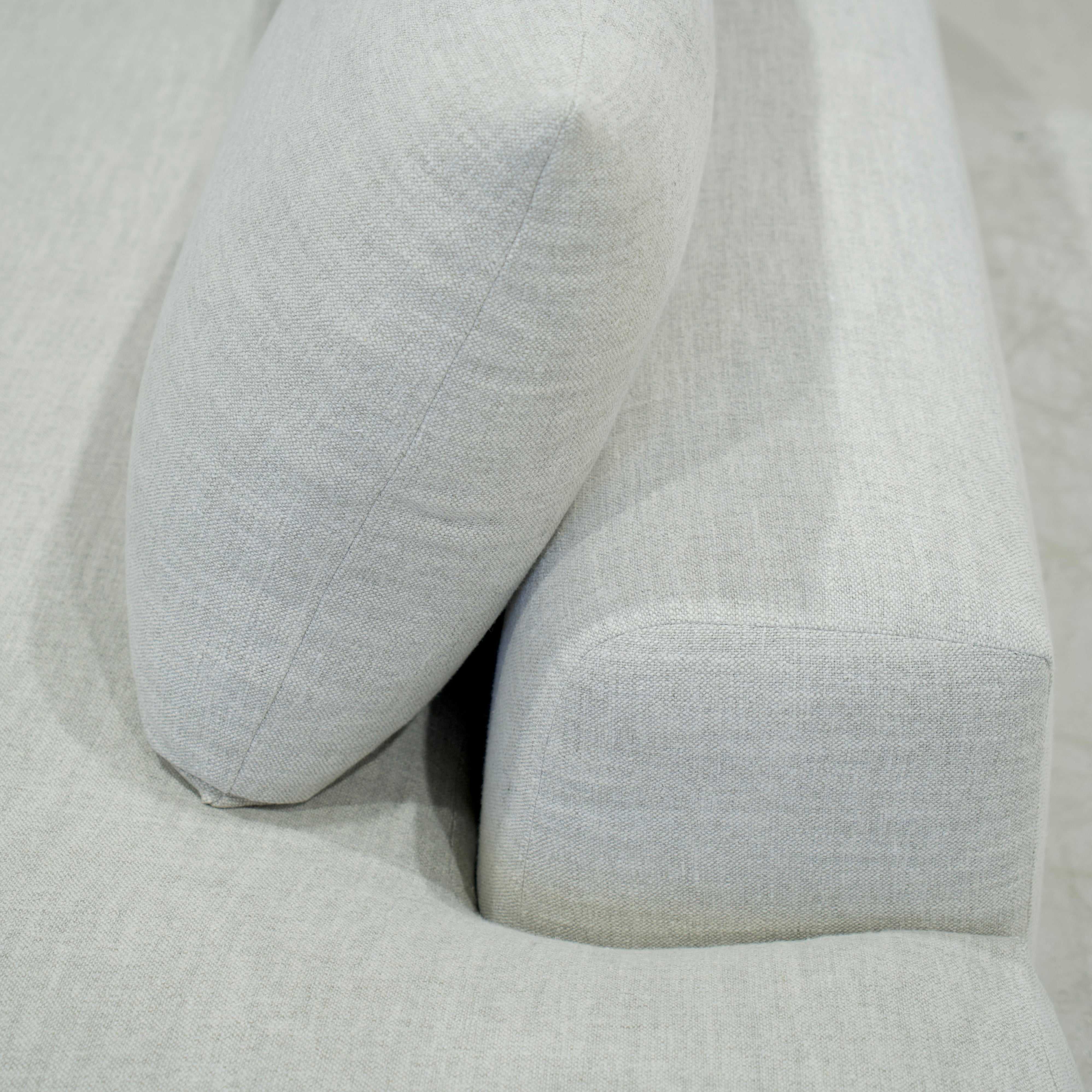 As Shown: in Belgian Fog. Oak finished in Mint White Super White.