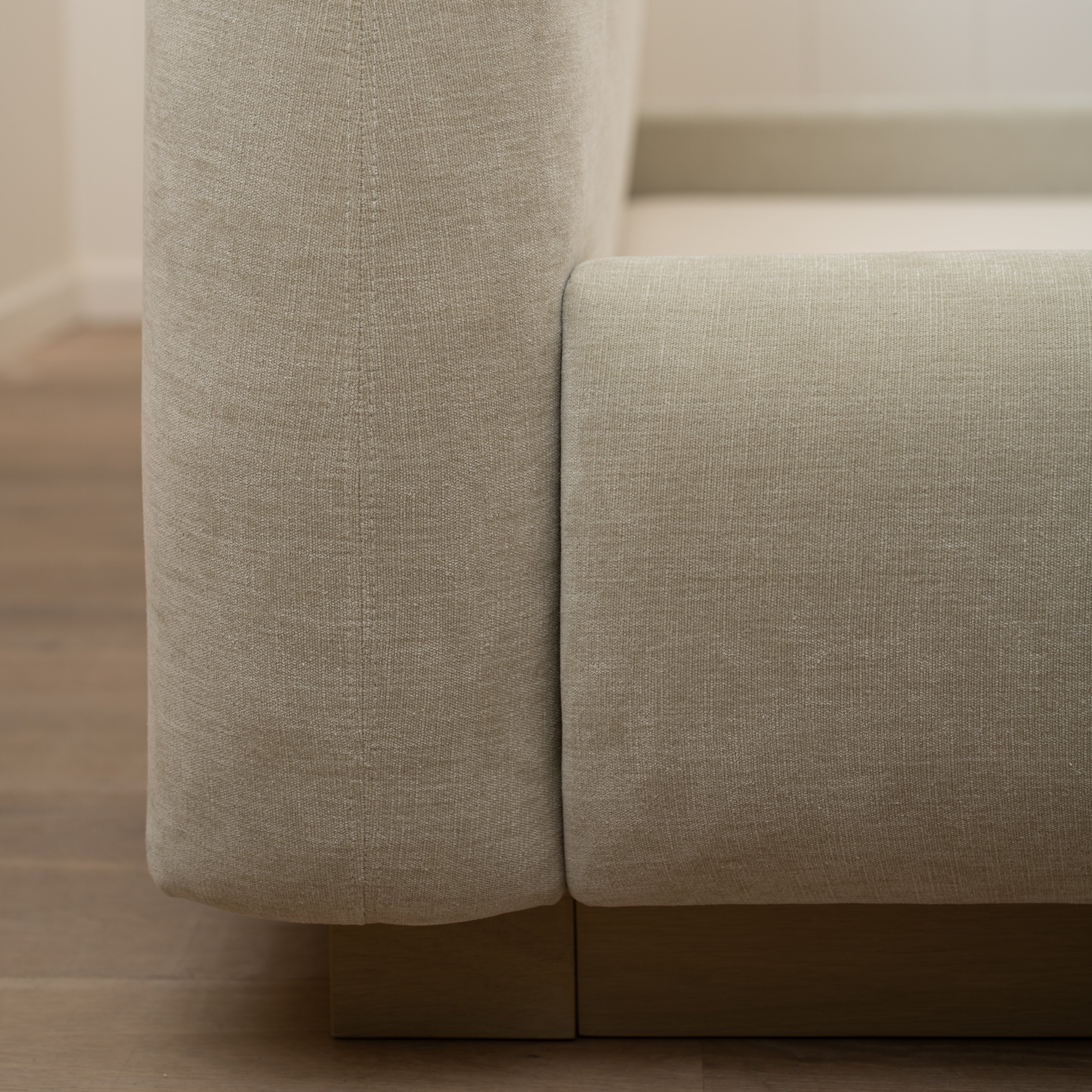 As Shown: in Canyon Dune. Oak finished in Sand.