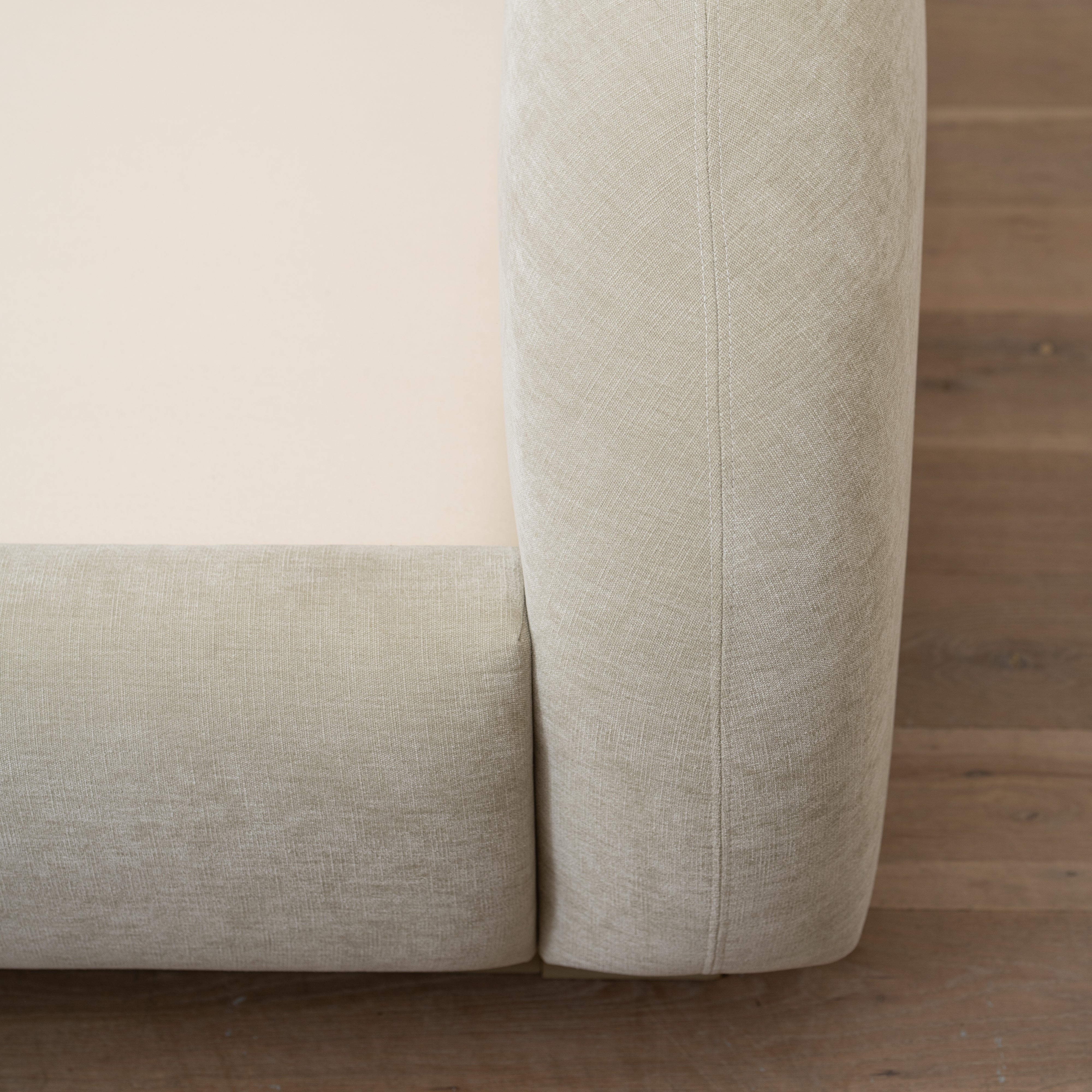 As Shown: in Canyon Dune. Oak finished in Sand.