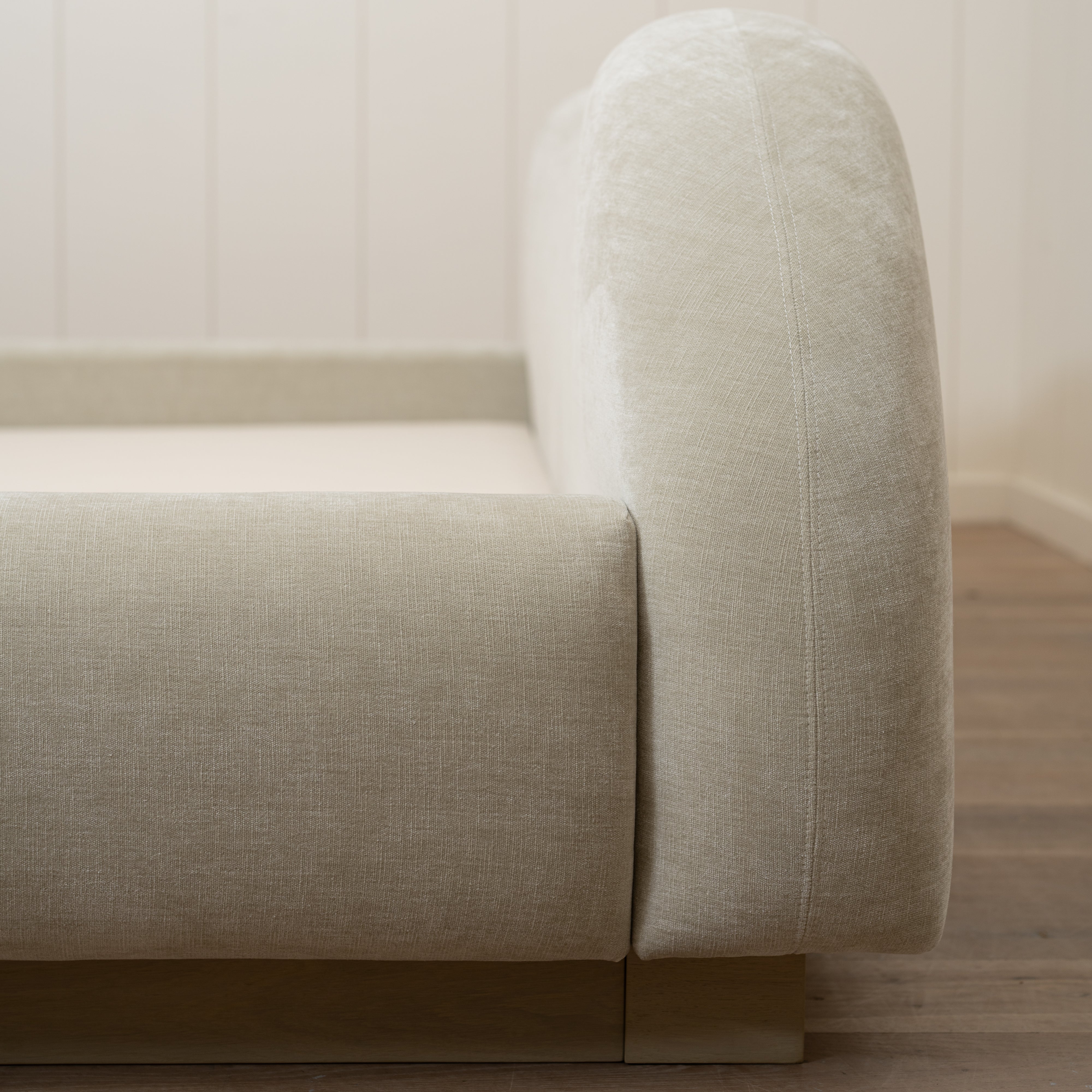 As Shown: in Canyon Dune. Oak finished in Sand.