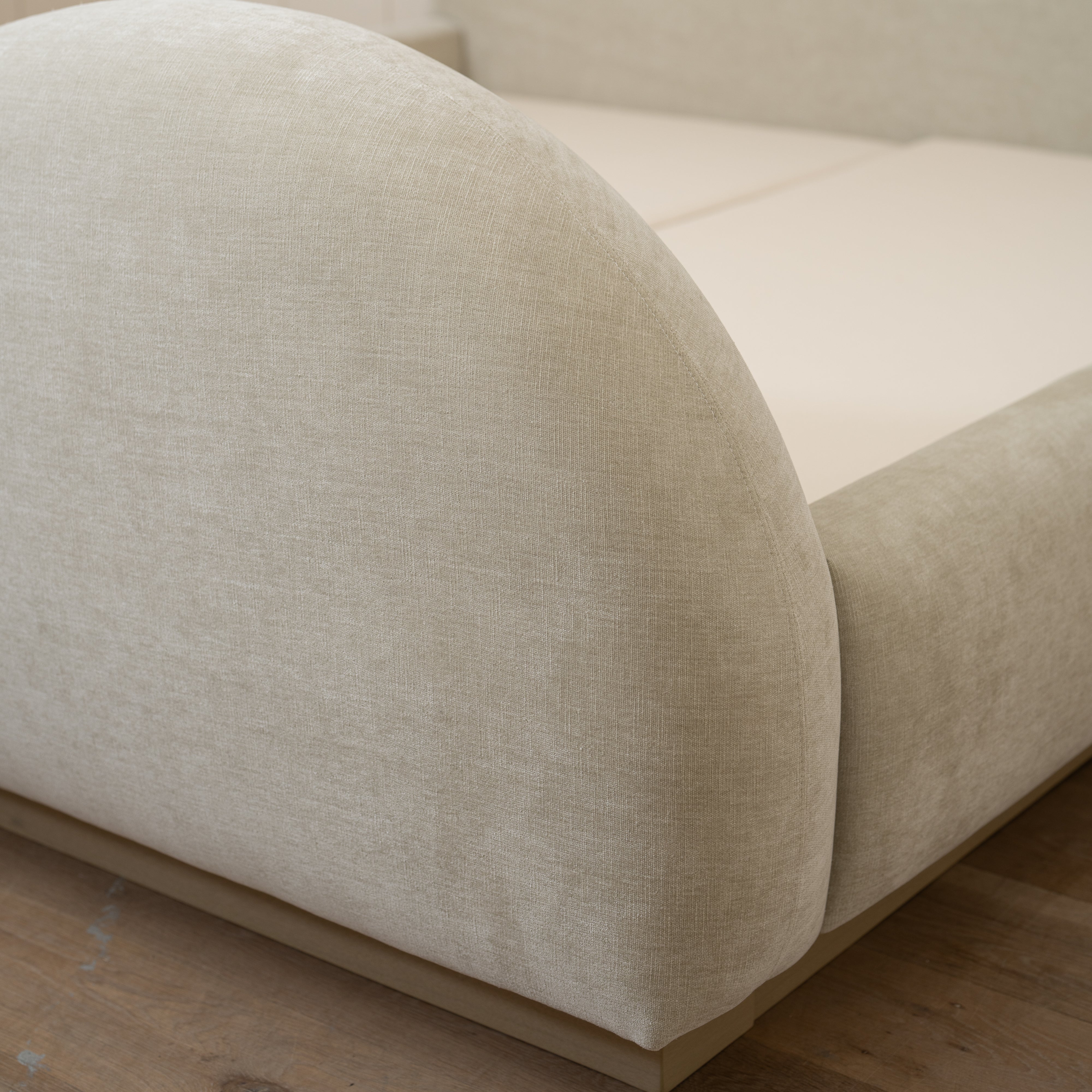 As Shown: in Canyon Dune. Oak finished in Sand.