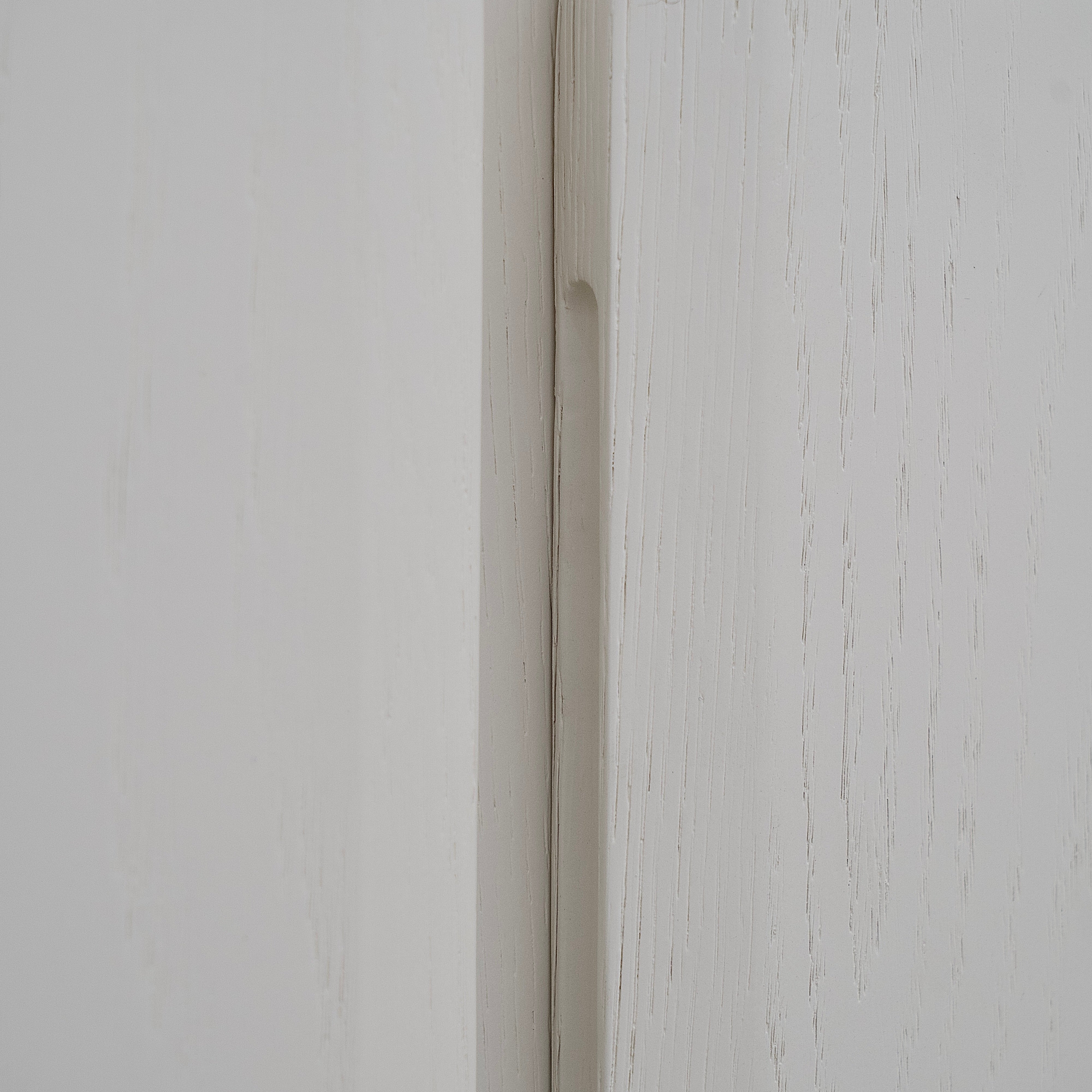 As Shown: 120"W x 18"D x 30"H | Materiai: Ash | Finish: Wire Brushed Edgecomb Grey