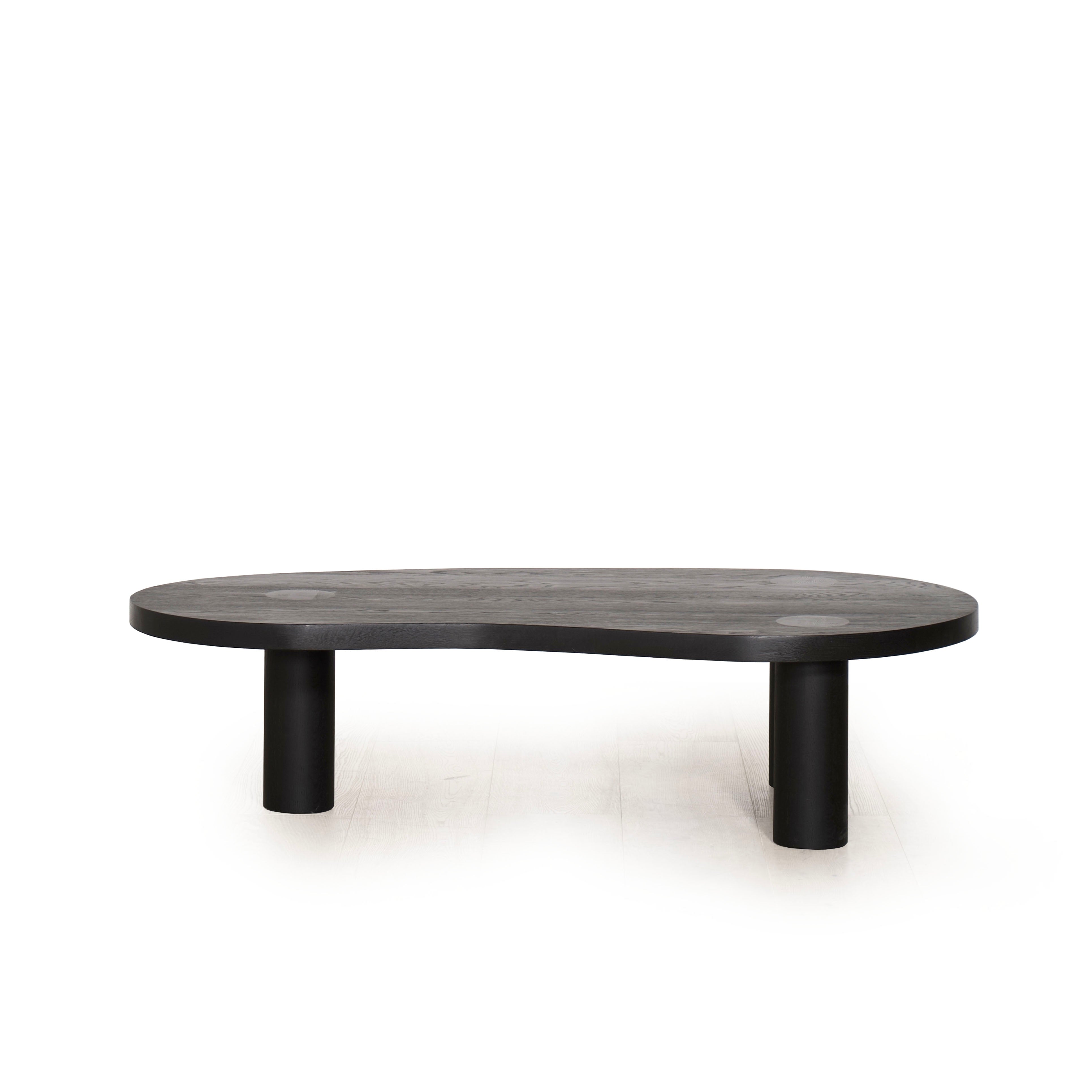 As Shown: Oak finished in Black Black