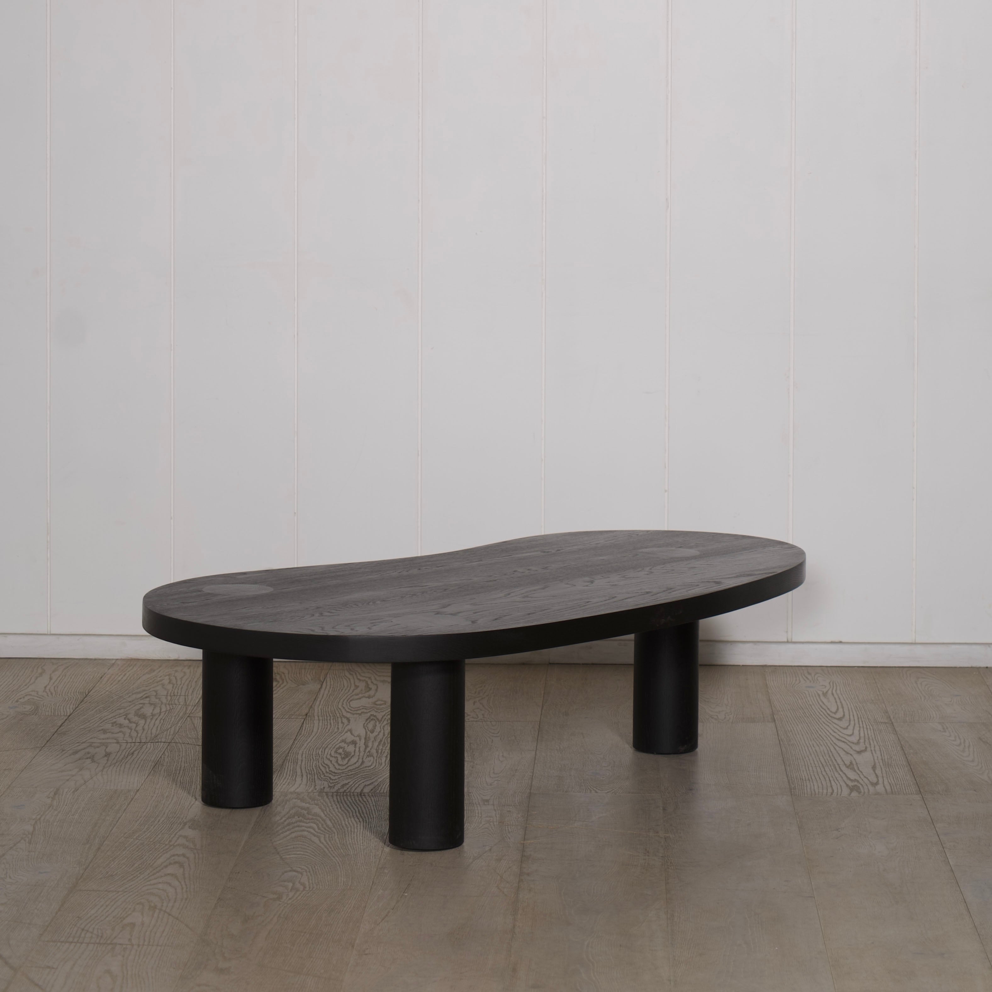 As Shown: Oak finished in Black Black