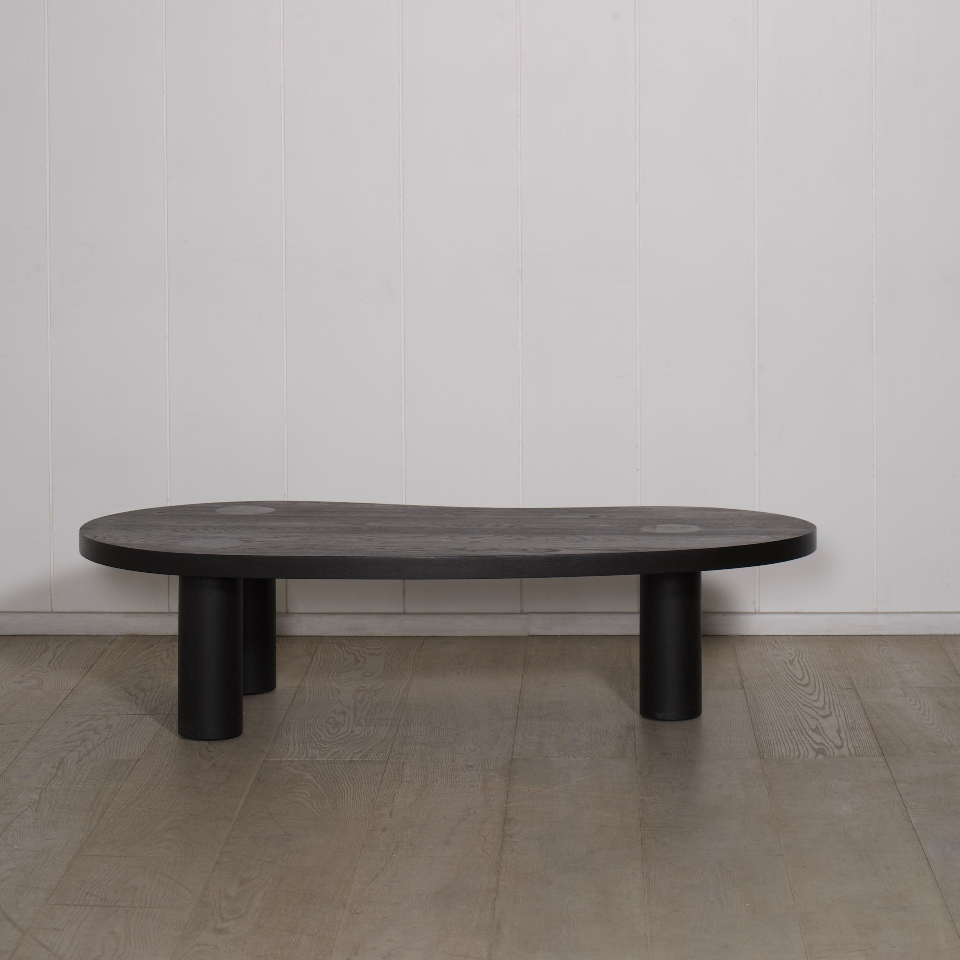 As Shown: Oak finished in Black Black