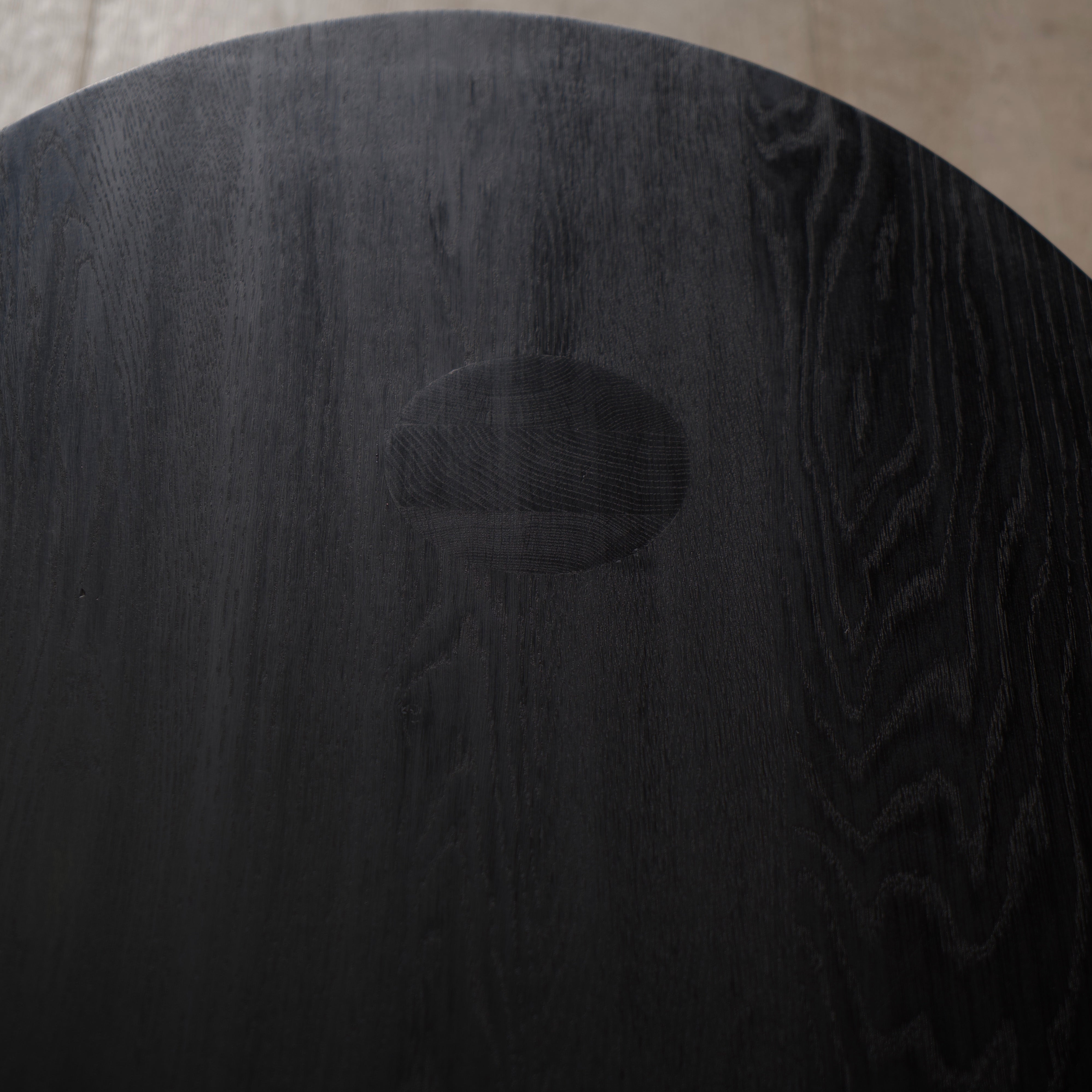 As Shown: Oak finished in Black Black