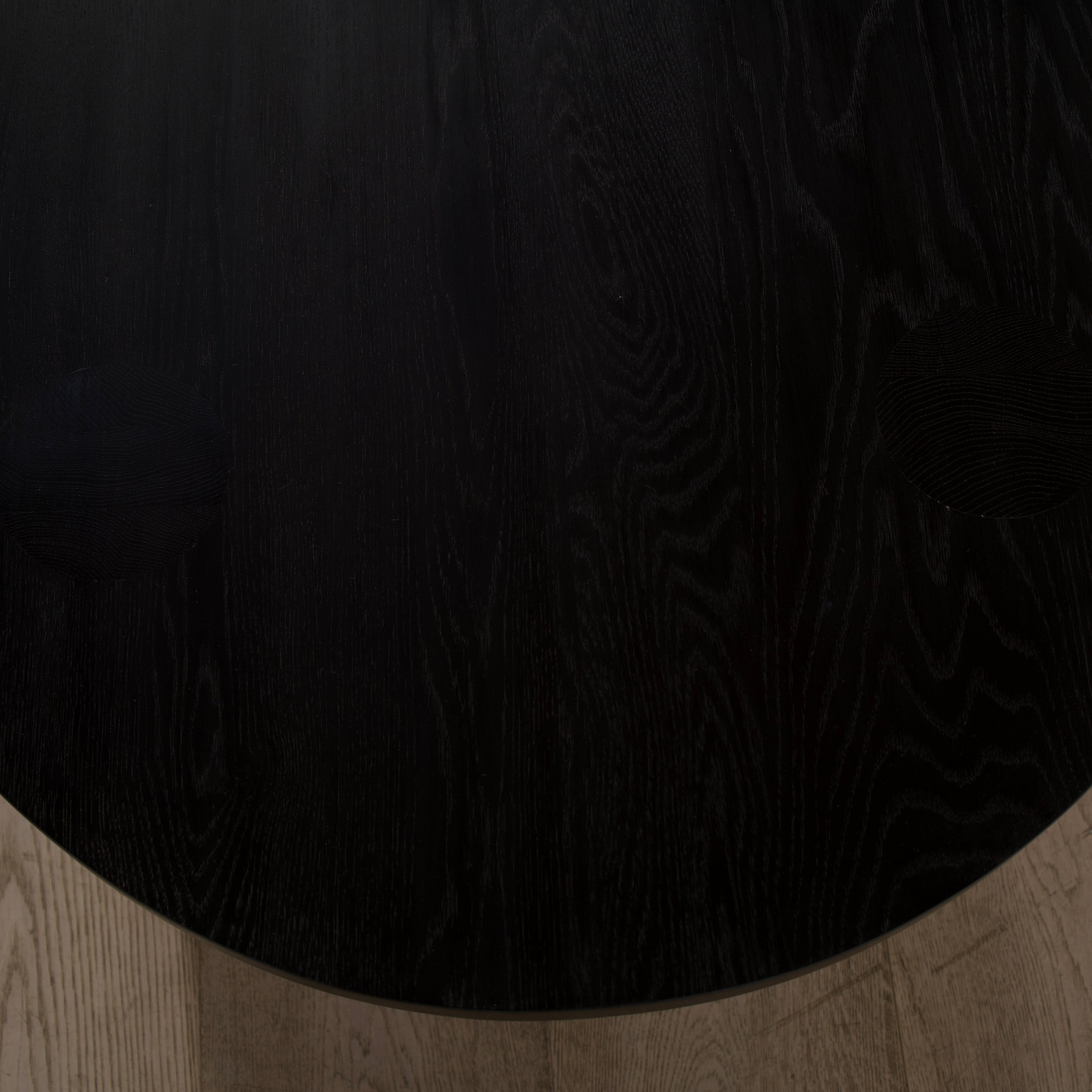 As Shown: Oak finished in Black Black