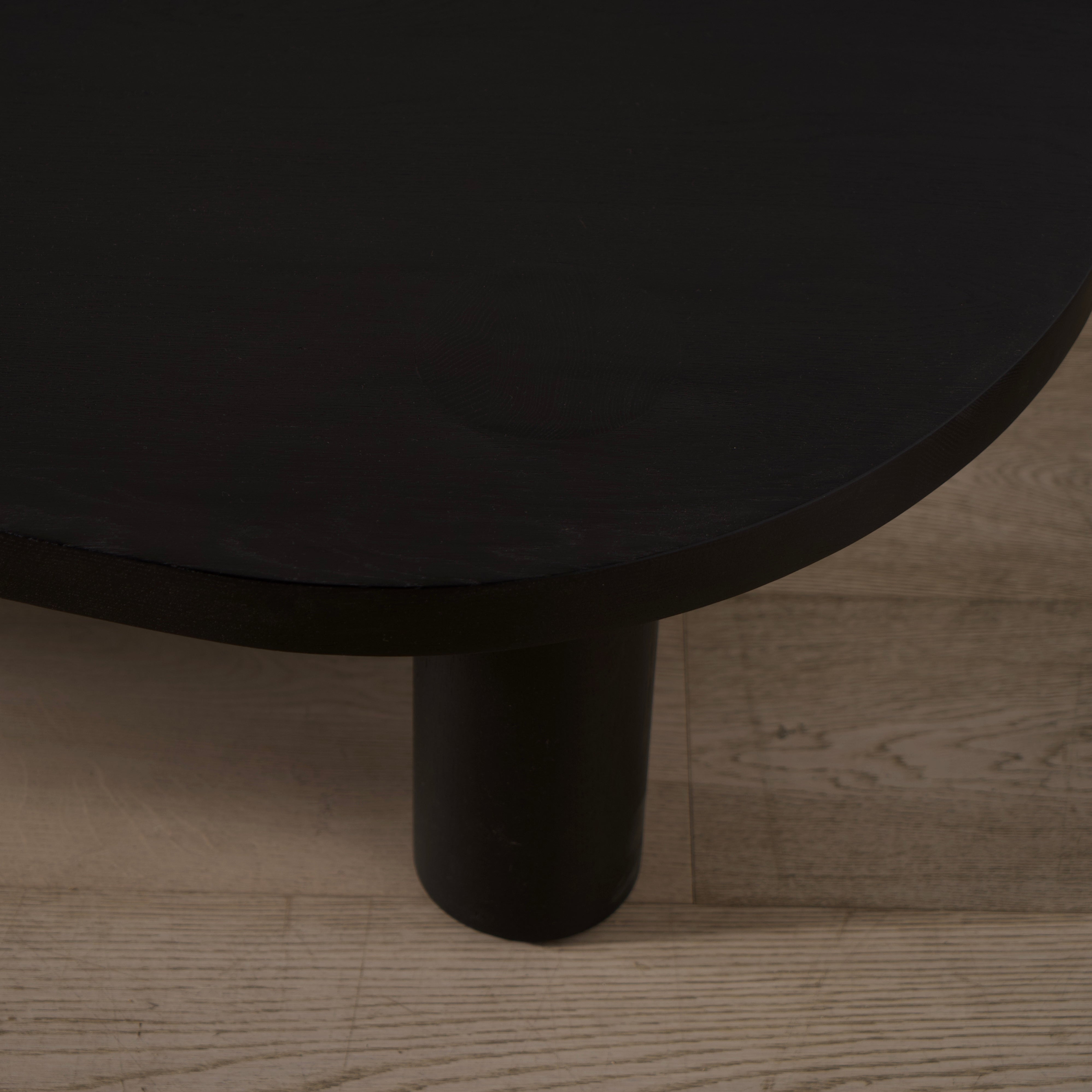 As Shown: Oak finished in Black Black