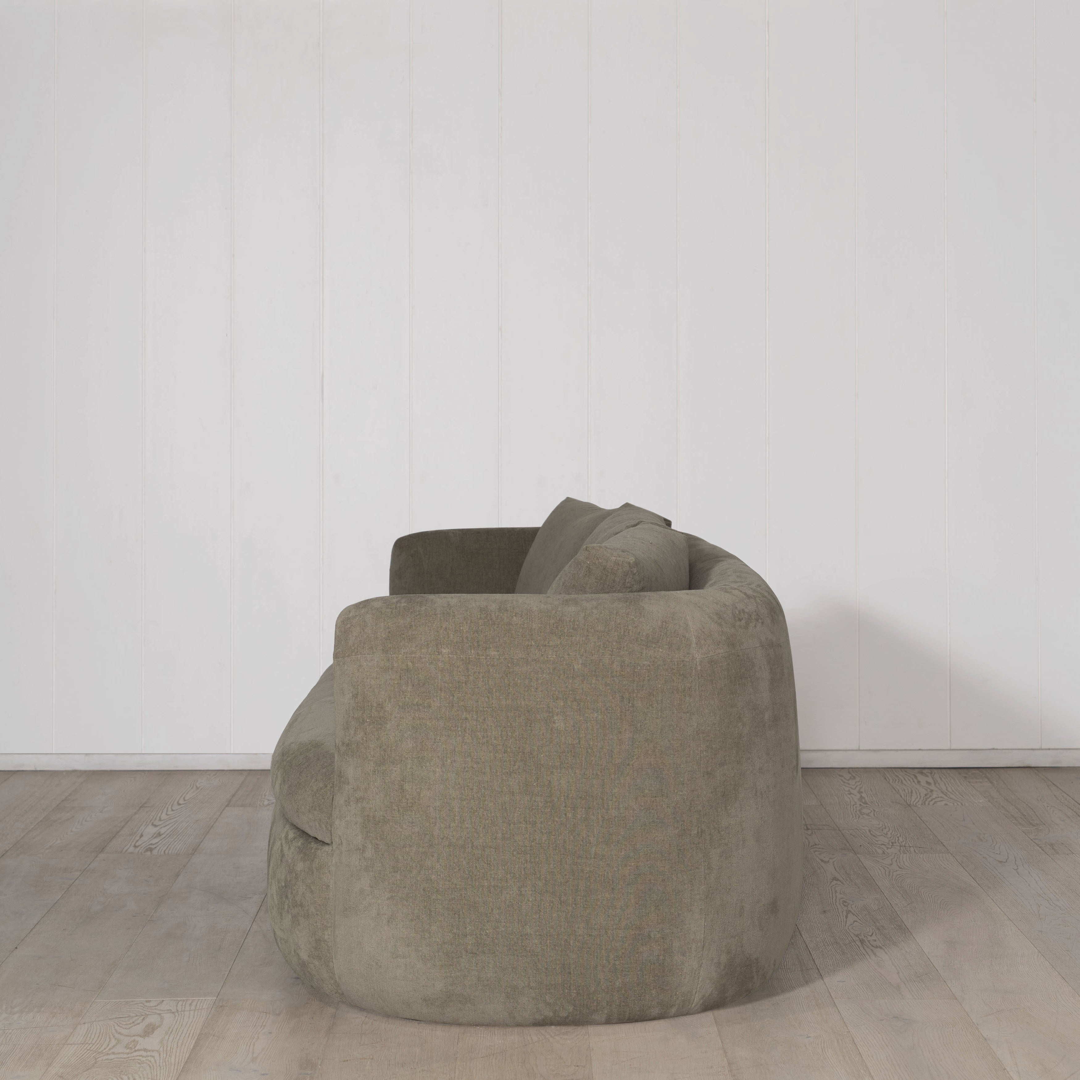 As Shown: Upholstered in Bellamy Stone.