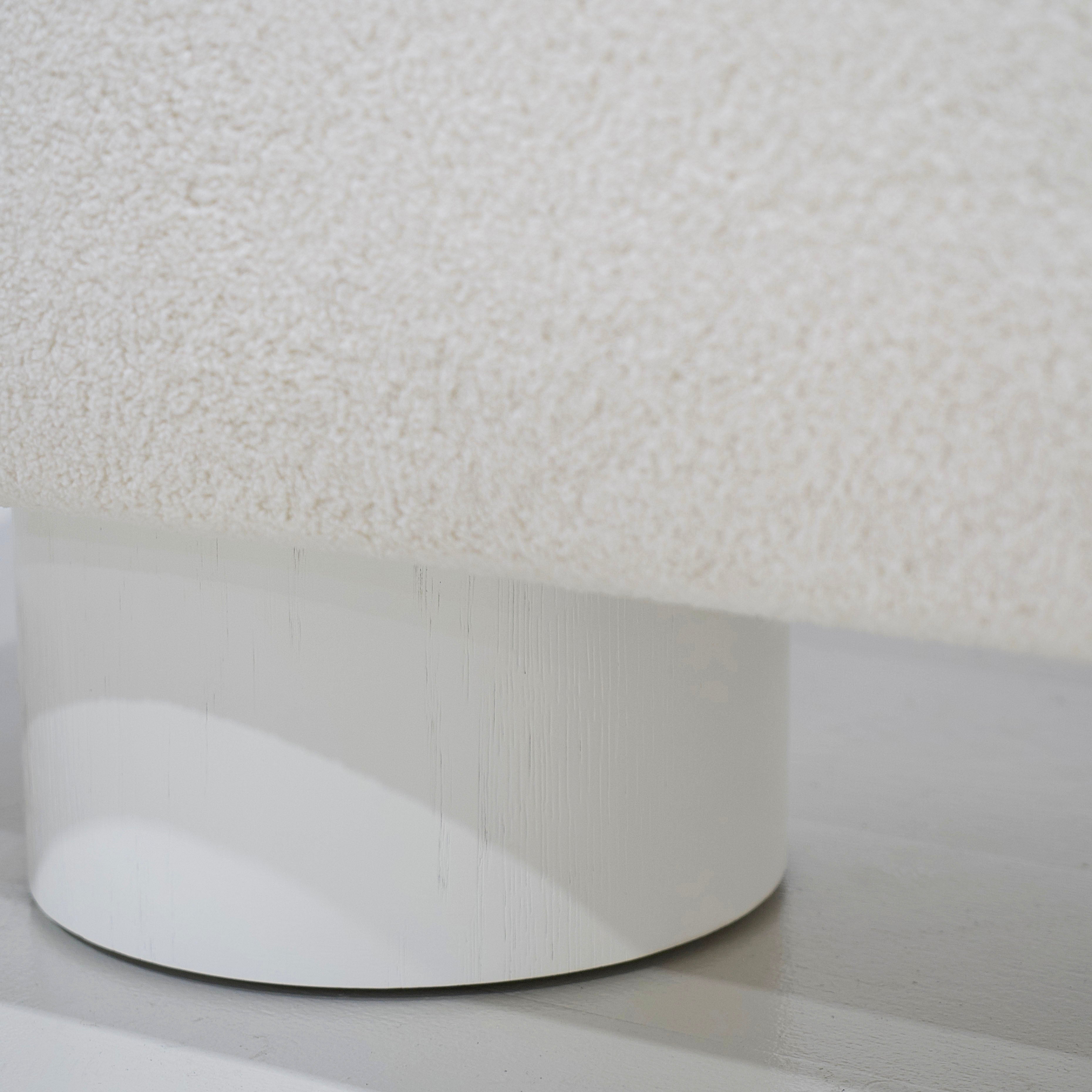 As Shown: in COM, oak legs wire brushed painted.