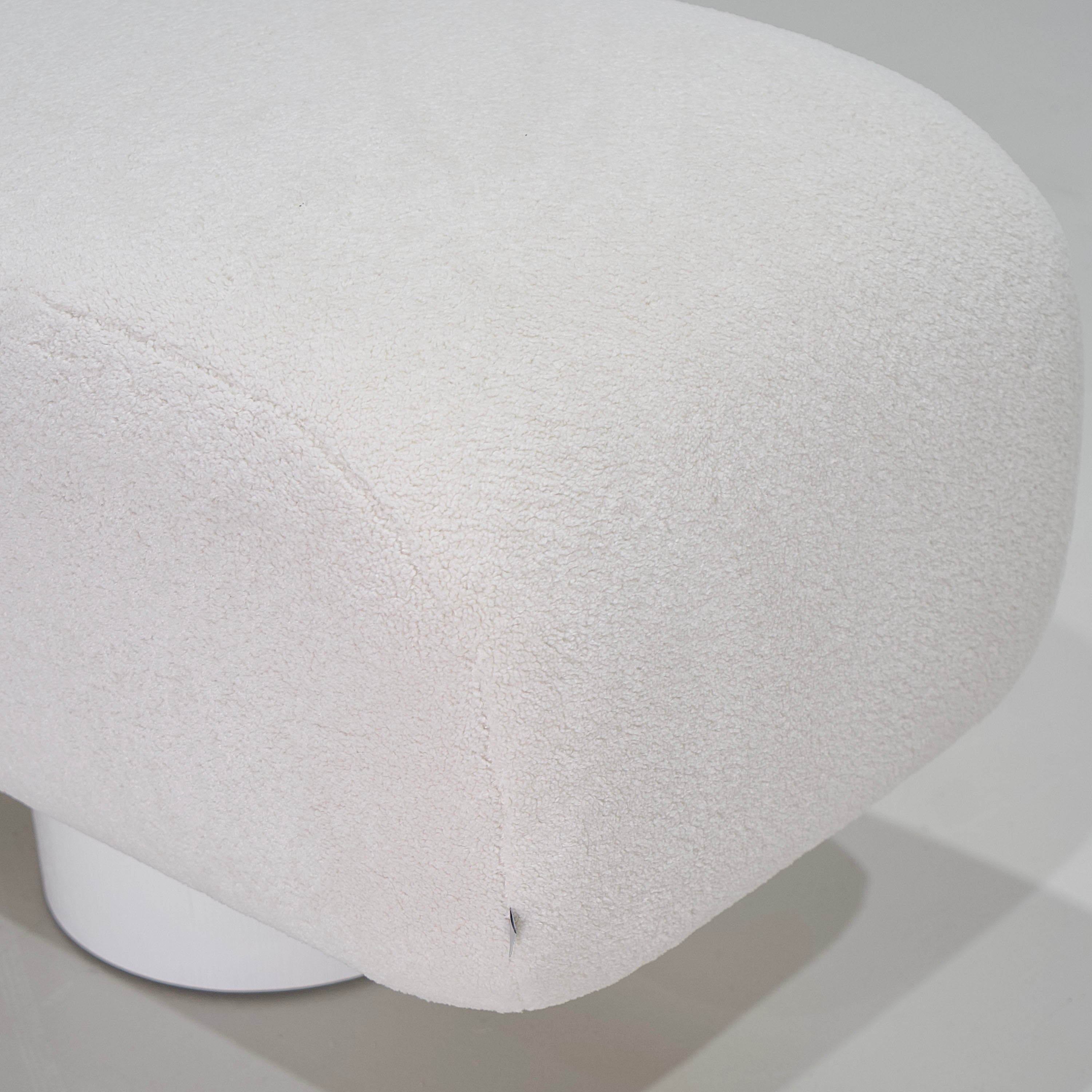 As Shown: in COM, oak legs wire brushed painted.