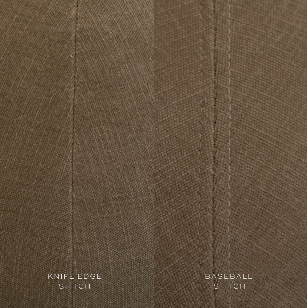 As Shown Knife Edge Stitch & Baseball Stitch