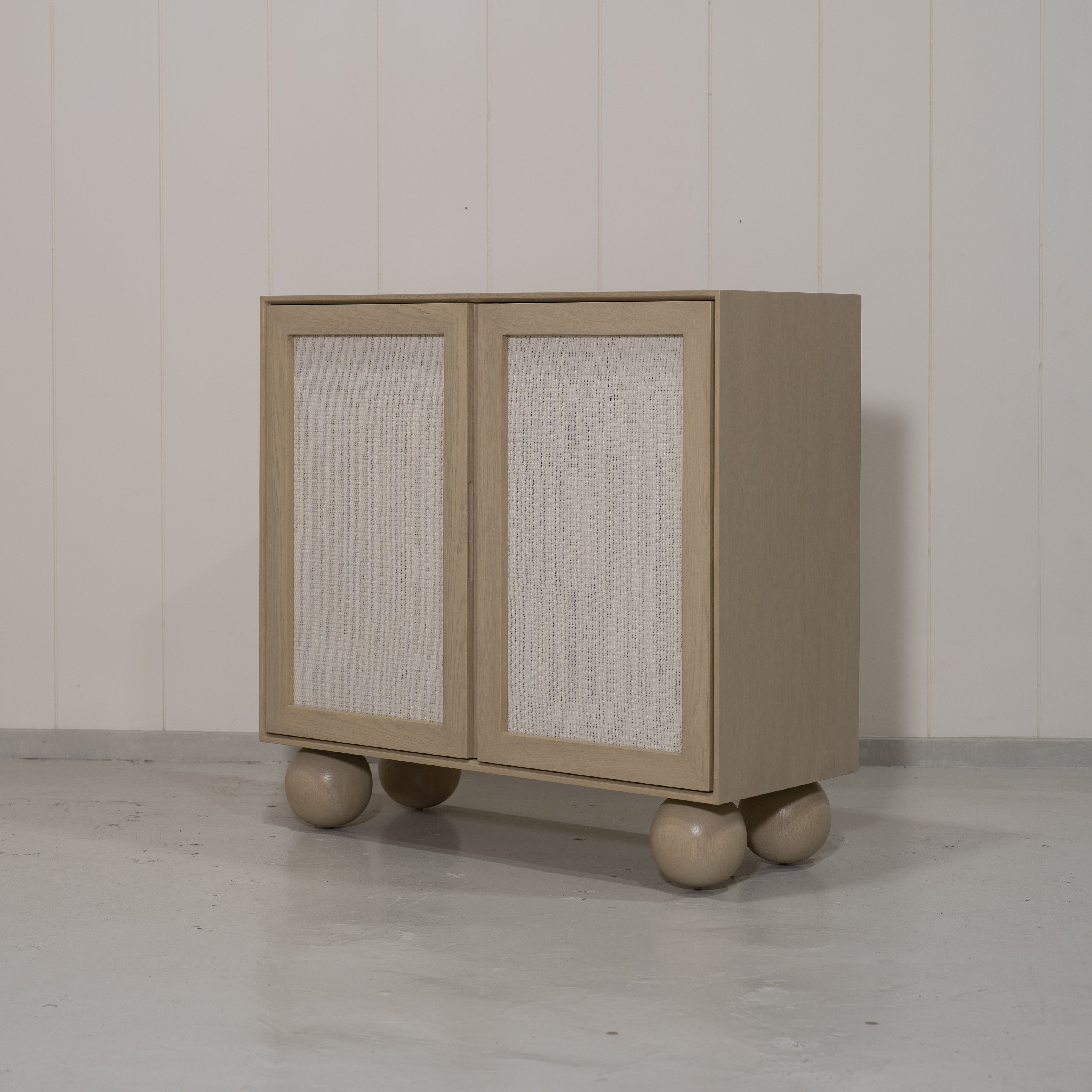 As Shown: Sand finish with EdgeComb Grey painted cane.