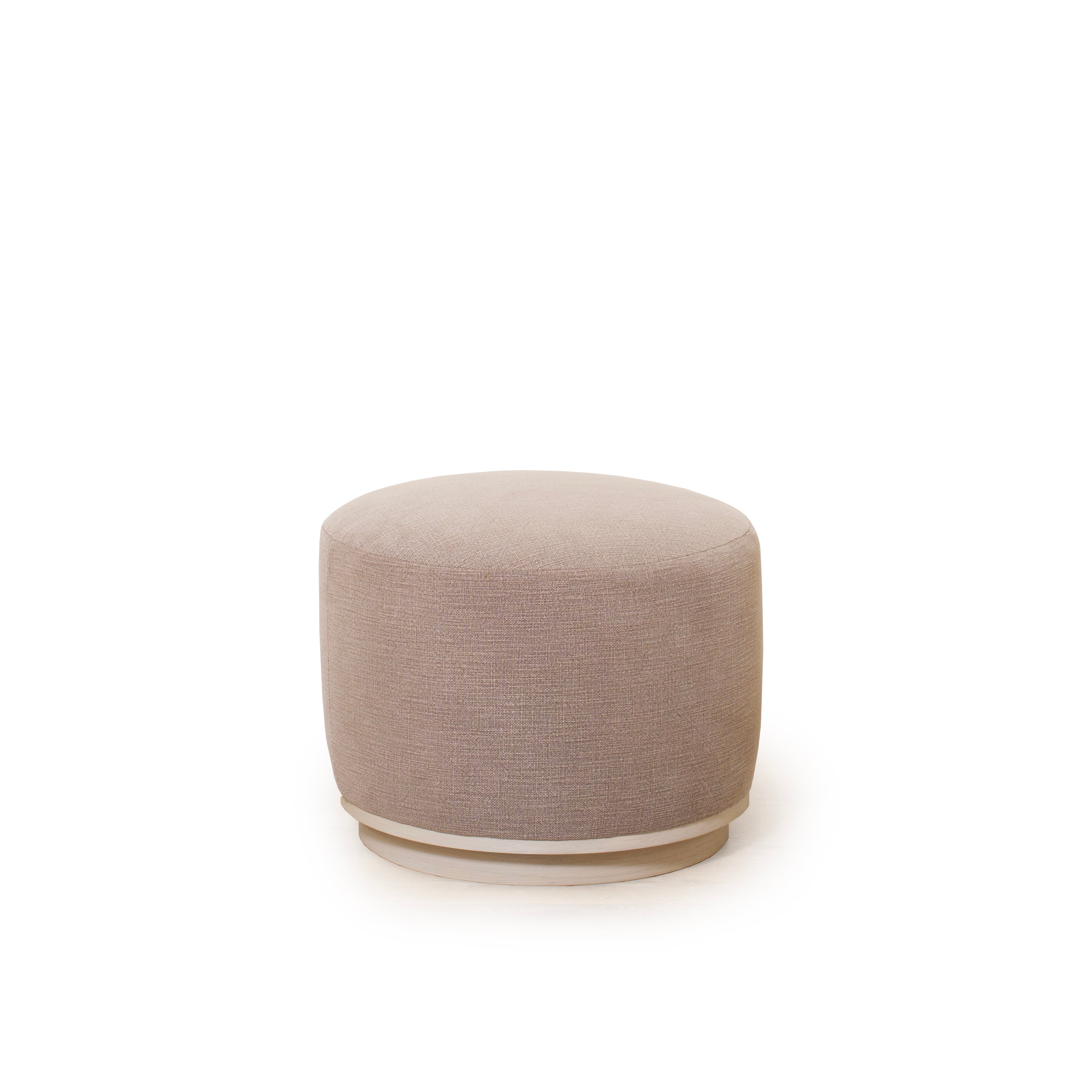 As Shown: 22"Dia x 17"H | Fabric: Vail Bark | Material: Solid & Engineered Oak | Finish: Sand