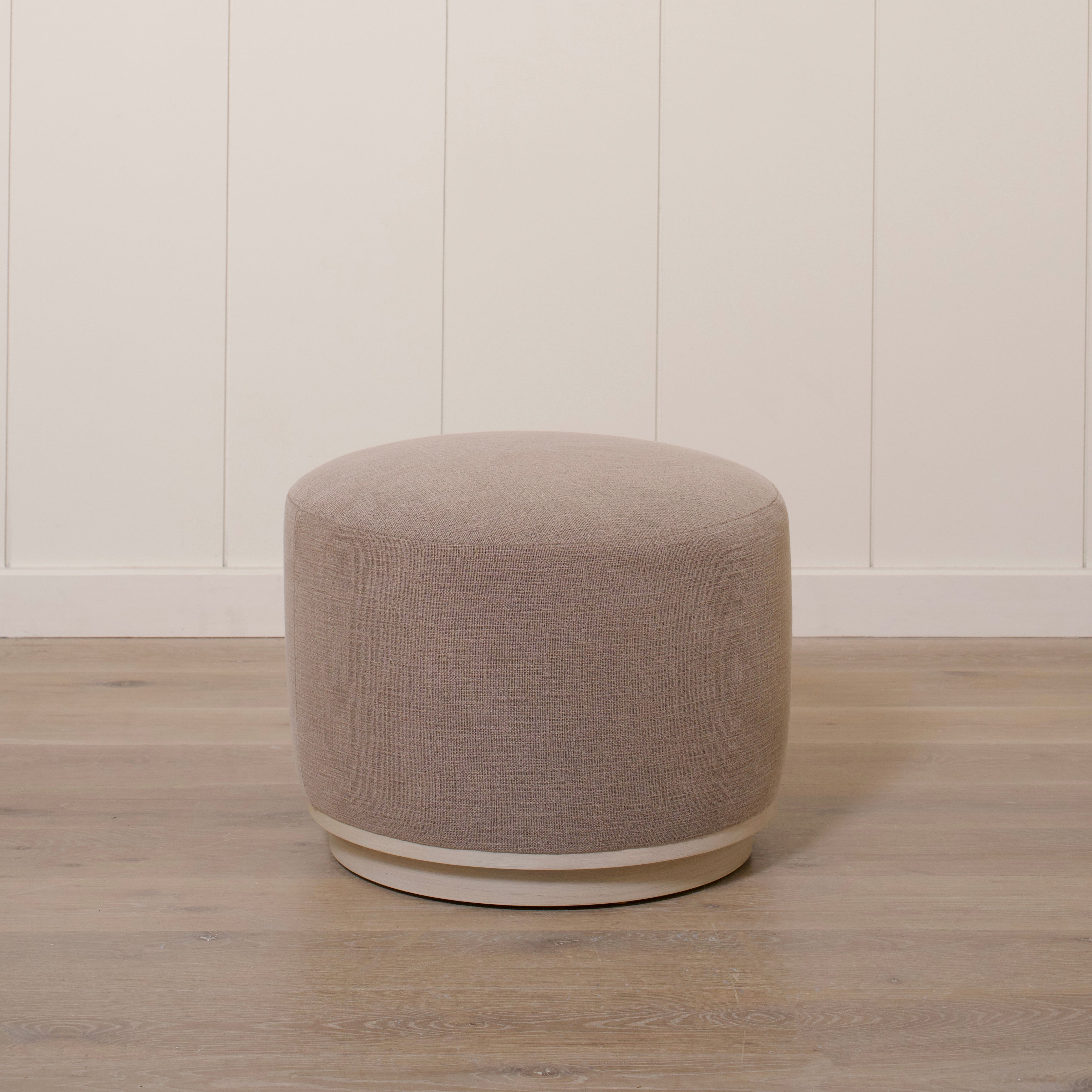 As Shown: 22"Dia x 17"H | Fabric: Vail Bark | Material: Solid & Engineered Oak | Finish: Sand