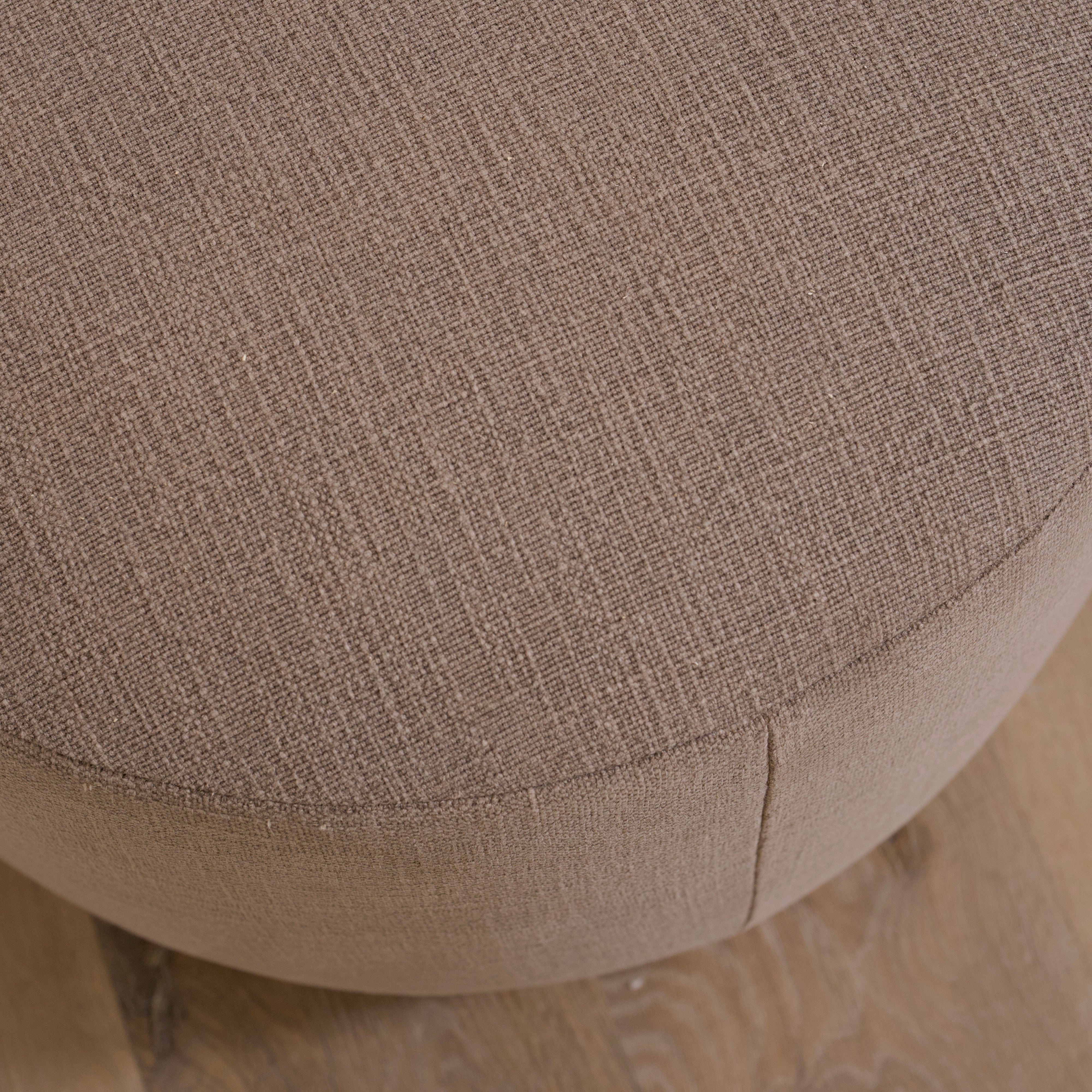 As Shown: 22"Dia x 17"H | Fabric: Vail Bark | Material: Solid & Engineered Oak | Finish: Sand