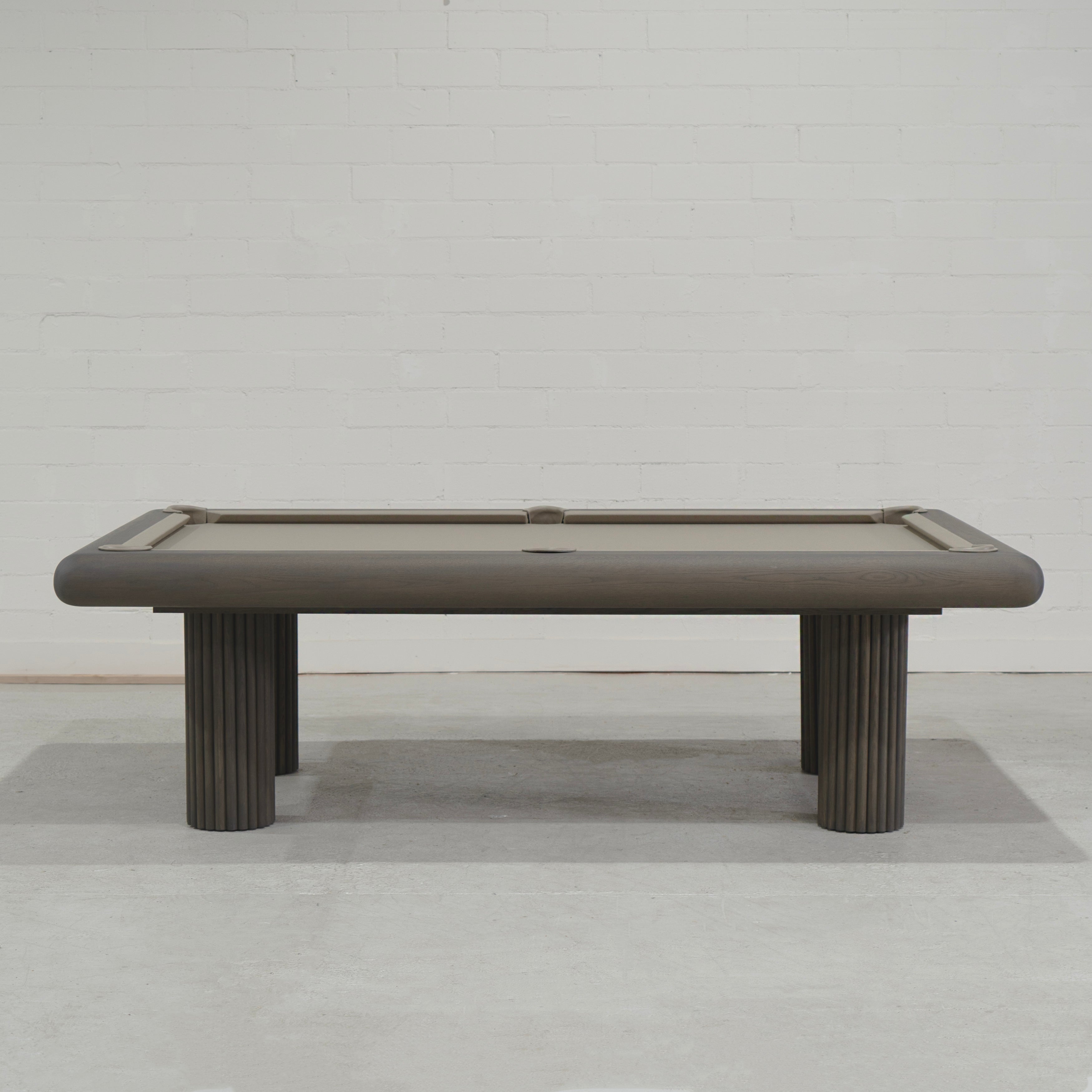 As Shown: Sadie S / Bullnosed Edge / Mint White Natural / Khaki Felt / Beige PocketsVariant 1 - Sadie S / Bullnosed Edge / Cashmere Brown (Discontinued Finish) / Khaki Felt / Beige Pockets