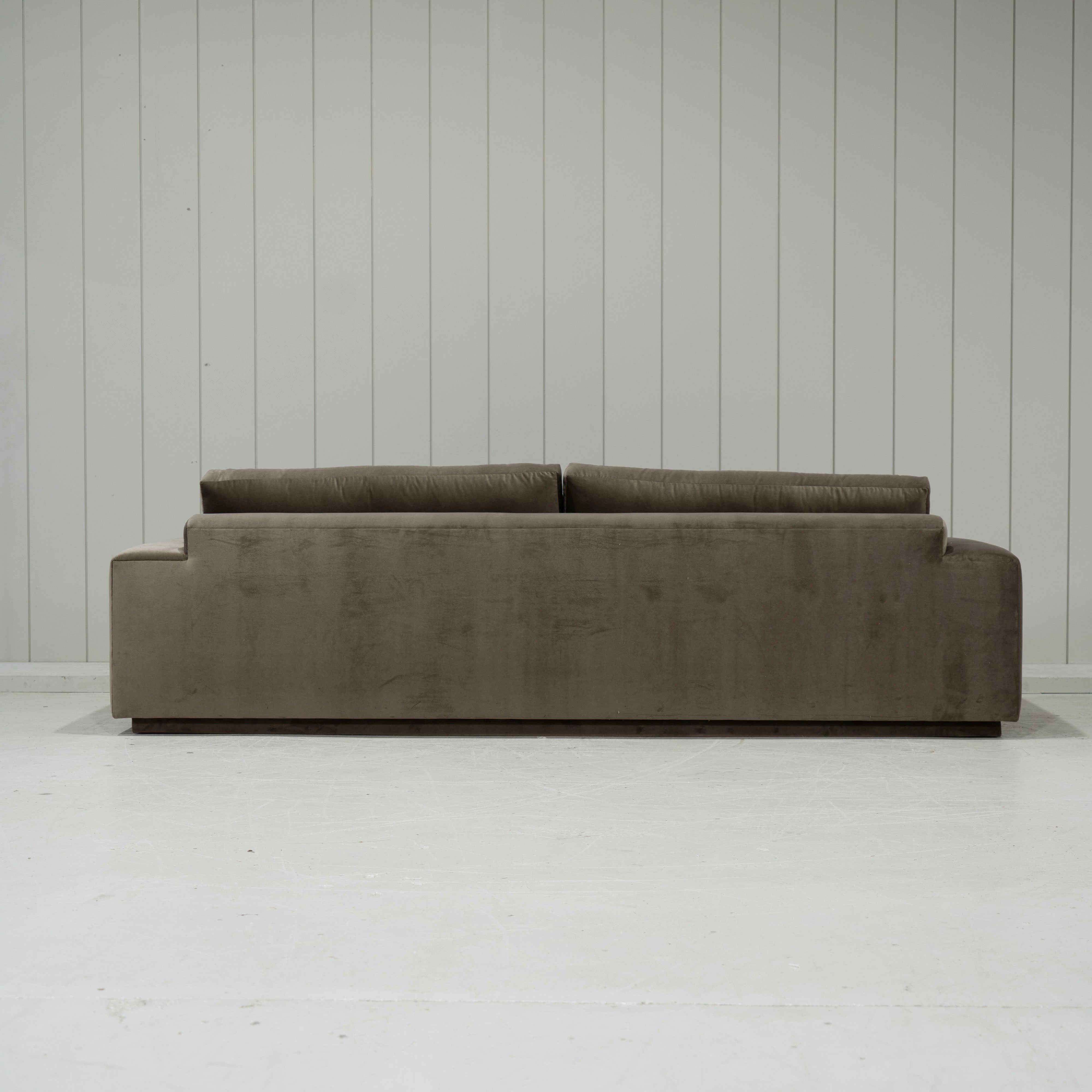 As Shown: Fully upholstered Sky Taupe
