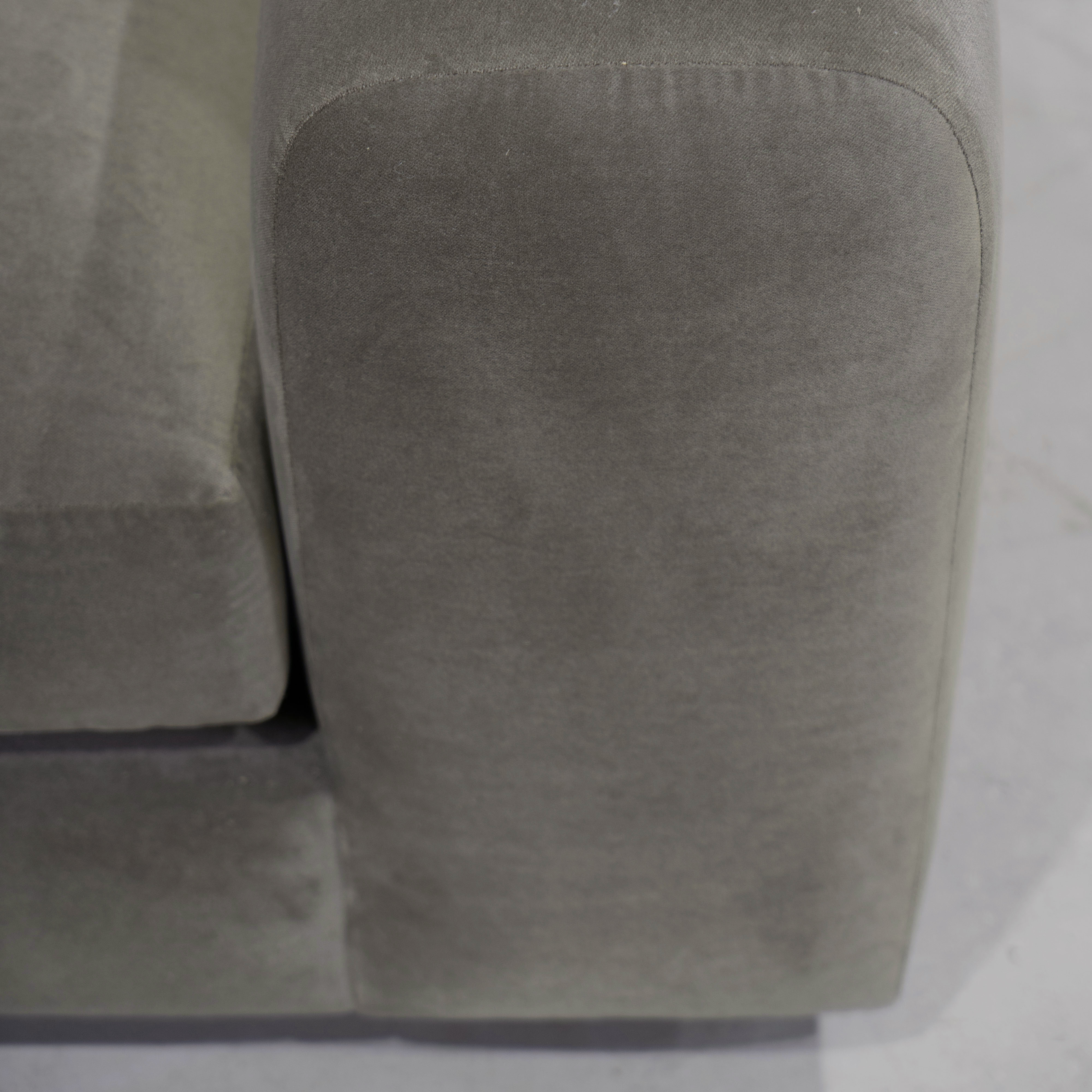 As Shown: Fully upholstered Sky Taupe
