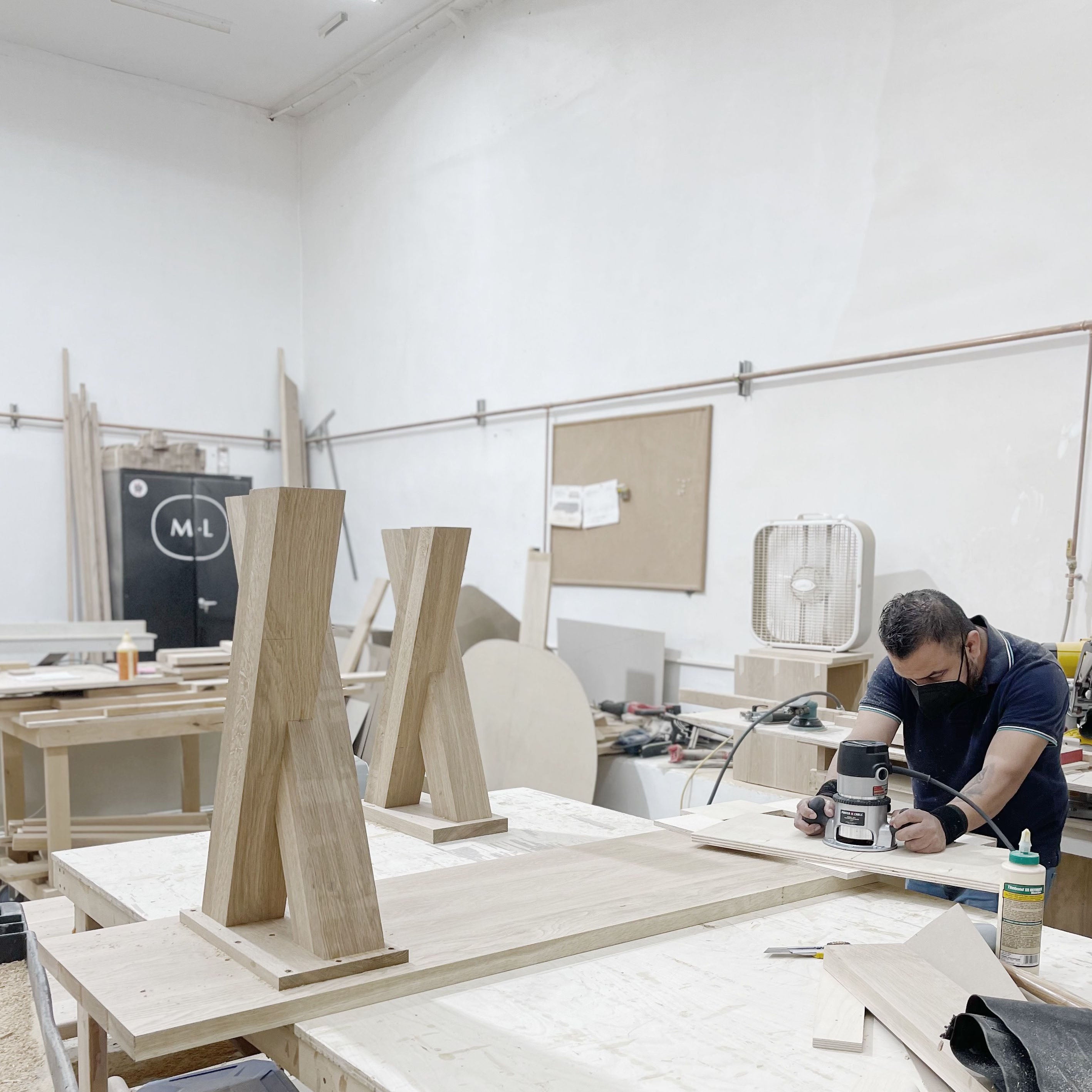 As Shown: Large, Solid Oak, Custom Finish