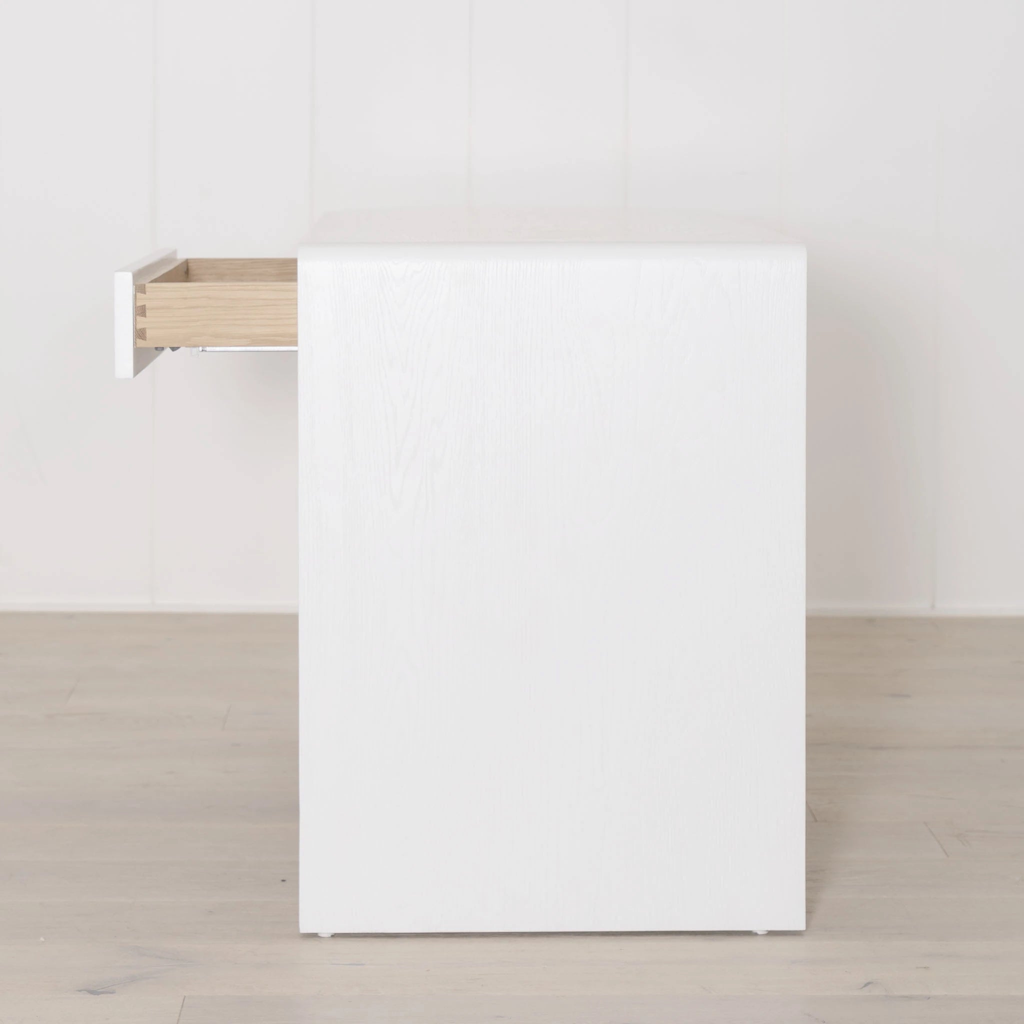 Austin Desk, shown in wire brushed white | Muskoka Living Collection