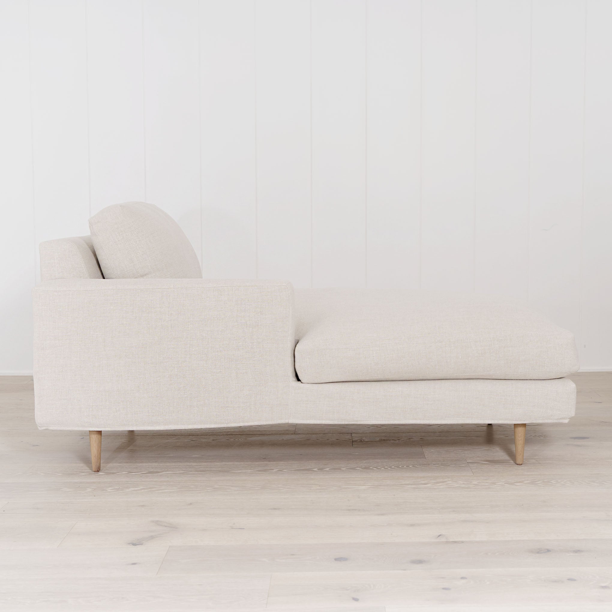 Avilia Chaise, Slipcovered in Belgian Oatmeal | Muskoka Living Collection