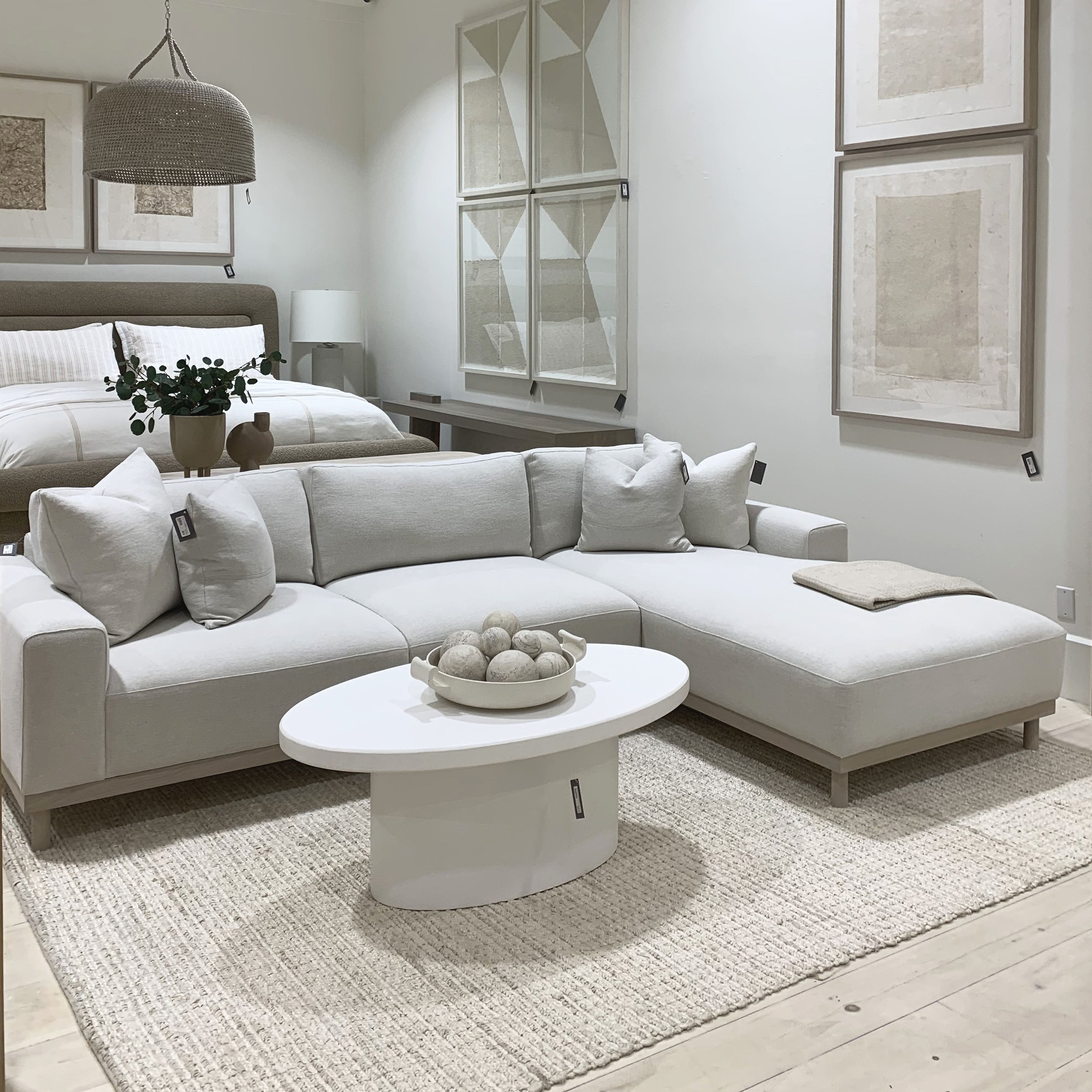 As Shown:8 step limestone micro coat, White