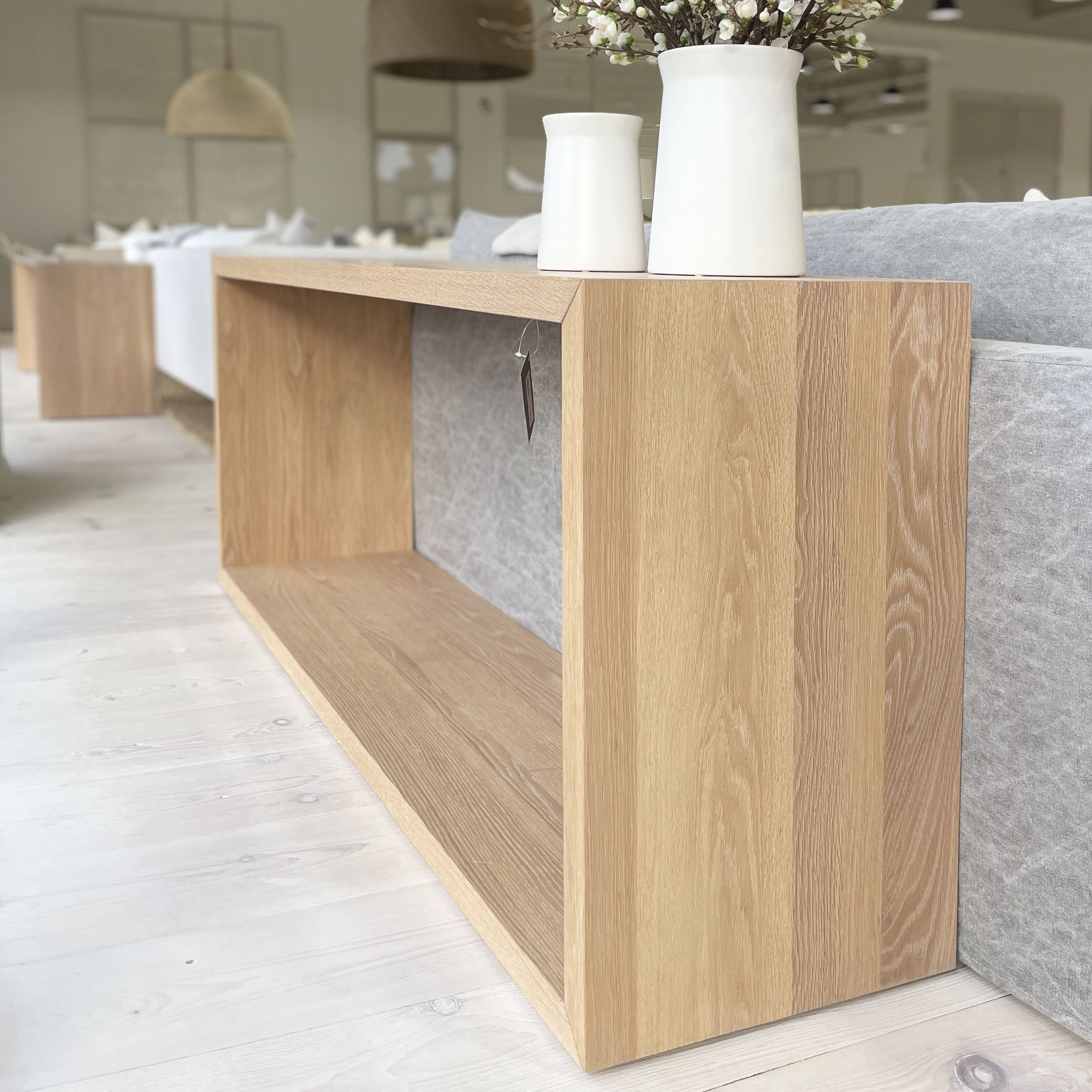 As Shown: Solid Oak, Custom Finish