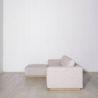 As Shown: in Mulberry, oak base finished in Mint White Natural.