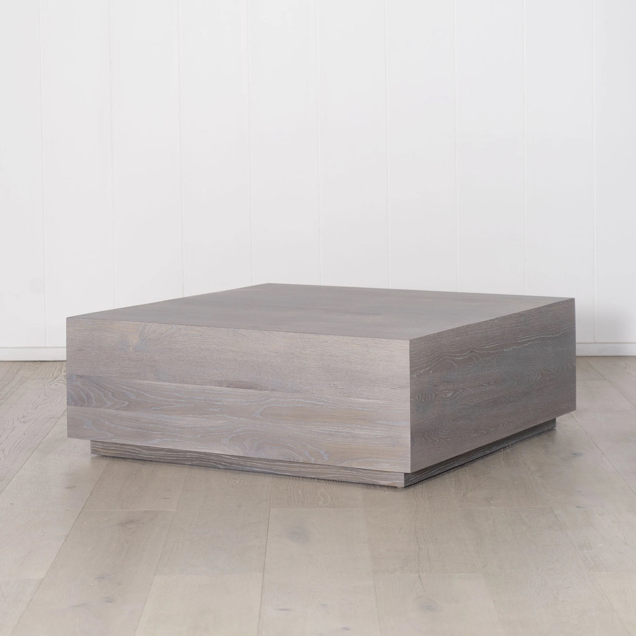 Bridge Square Coffee Table, Muskoka Living Collection - Oak finished in Fumed / Smoke (Discontinued Finish)