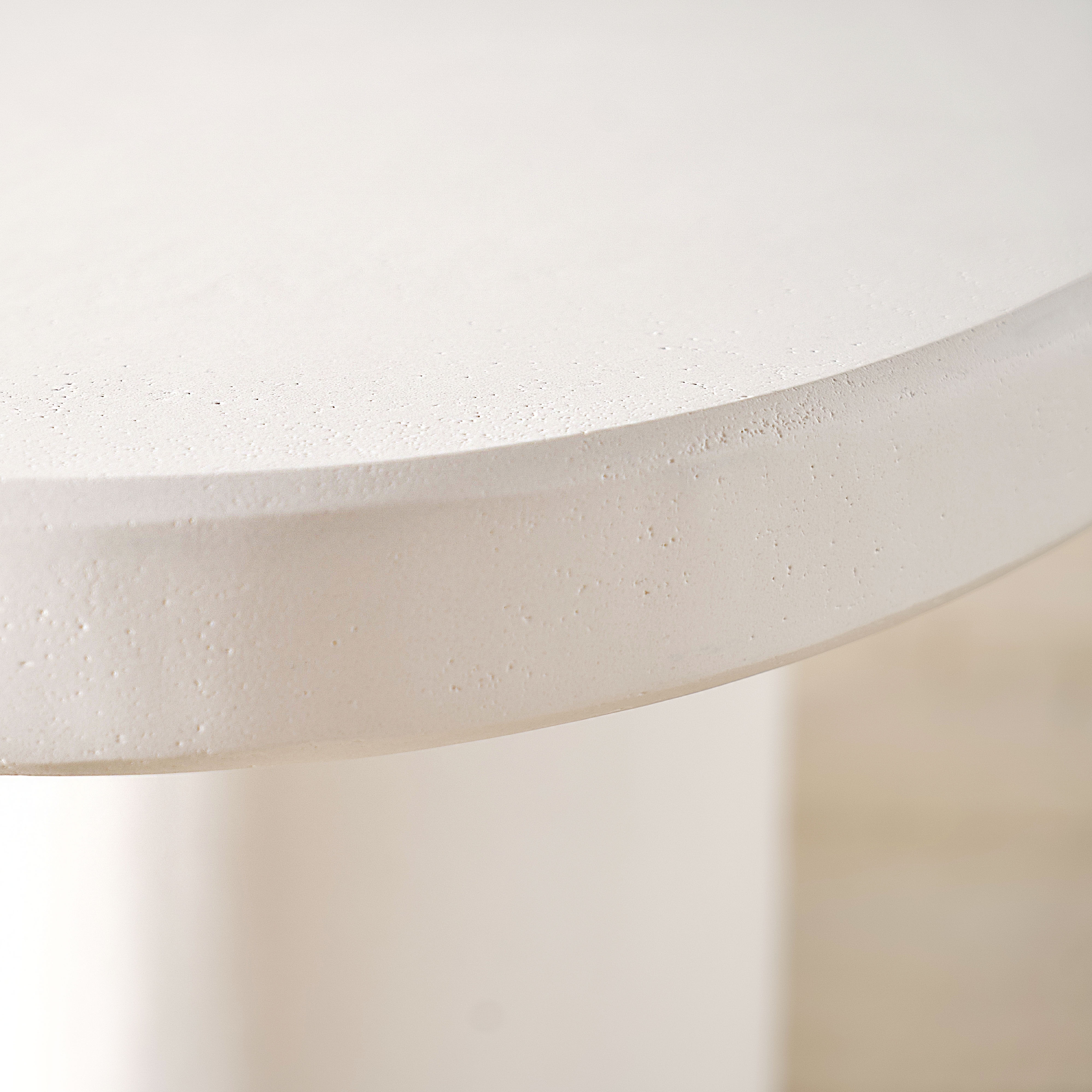 As Shown:8 step limestone micro coat, White