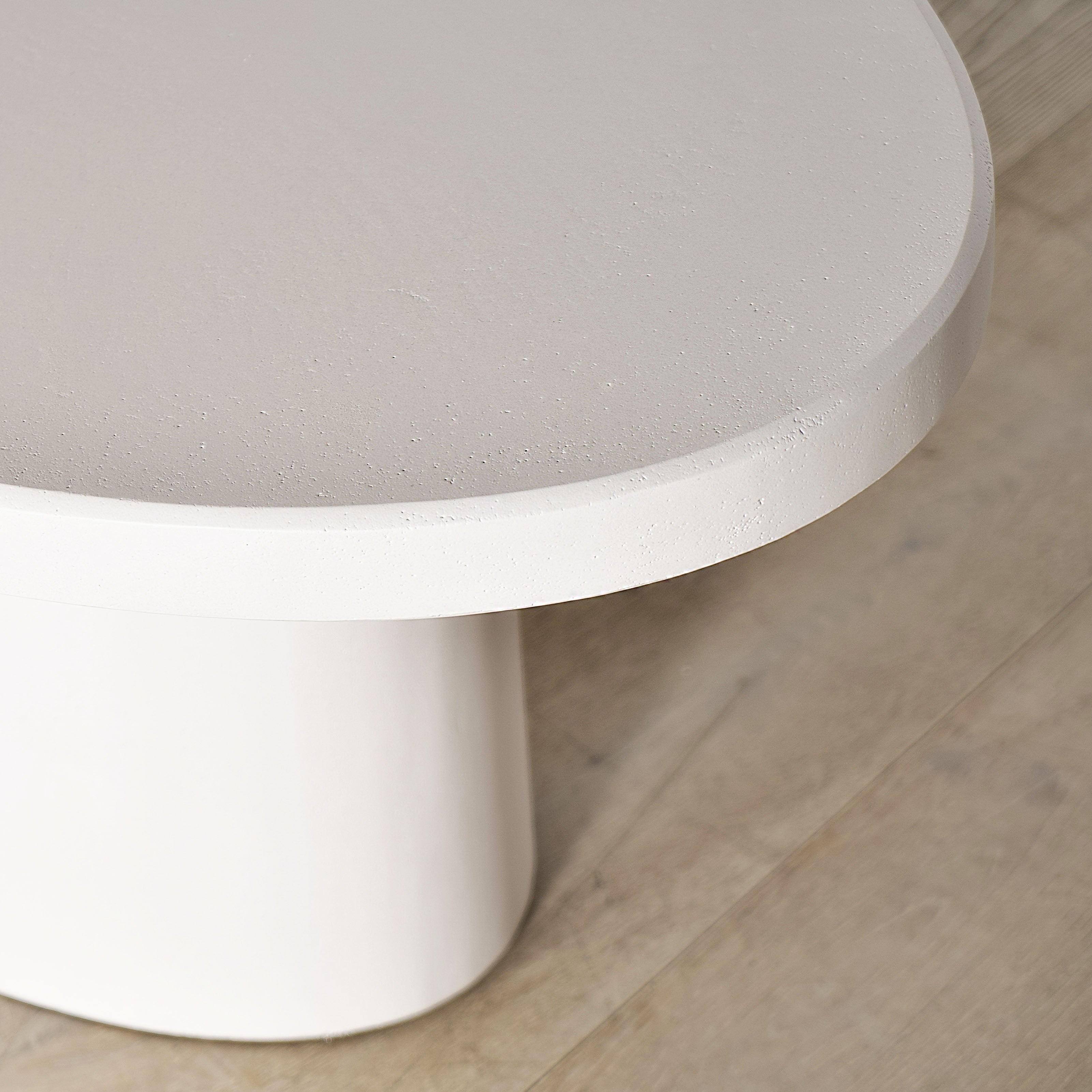 As Shown:8 step limestone micro coat, White