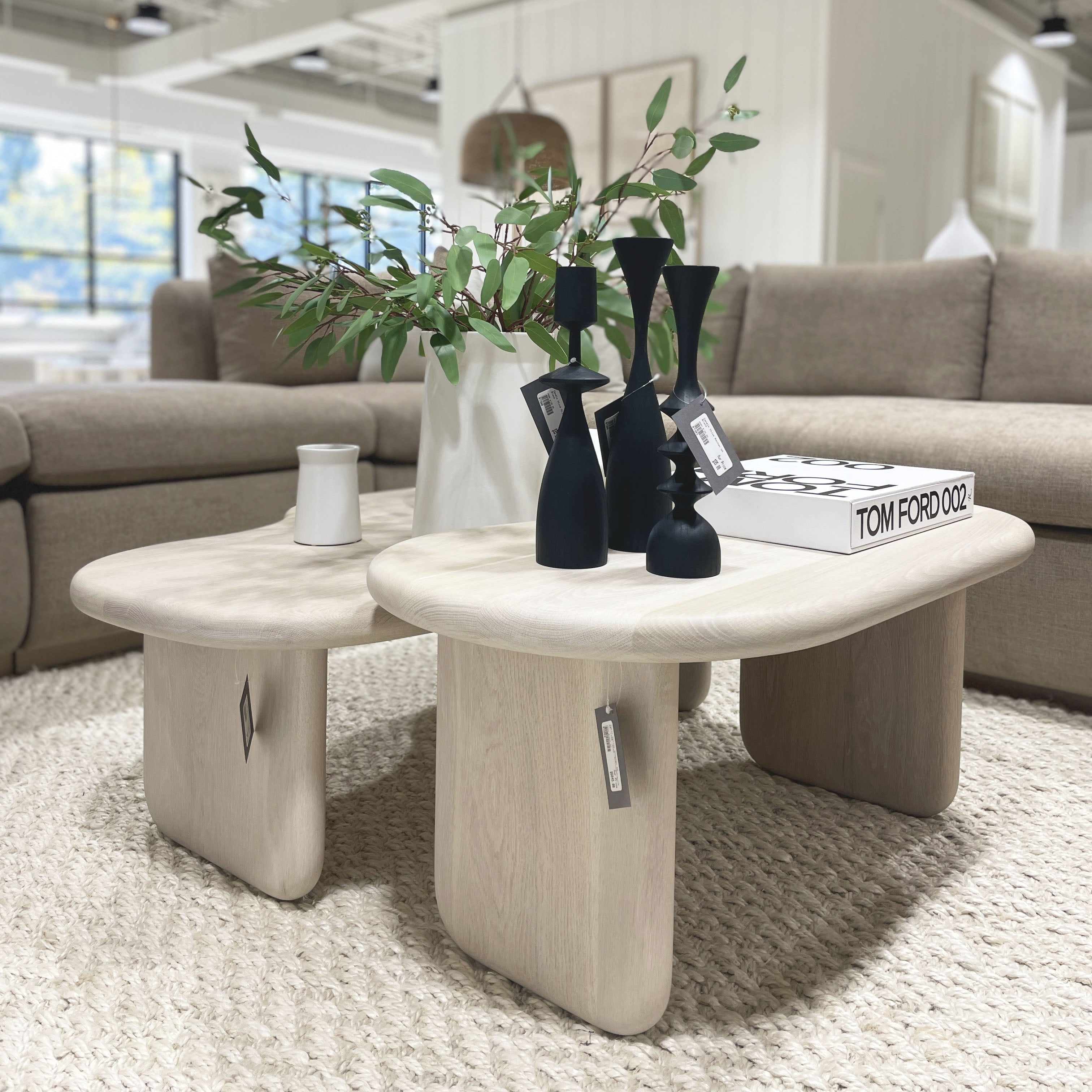 As Shown: Small Set with a Bullnosed Edge in Mint White Super White Finish