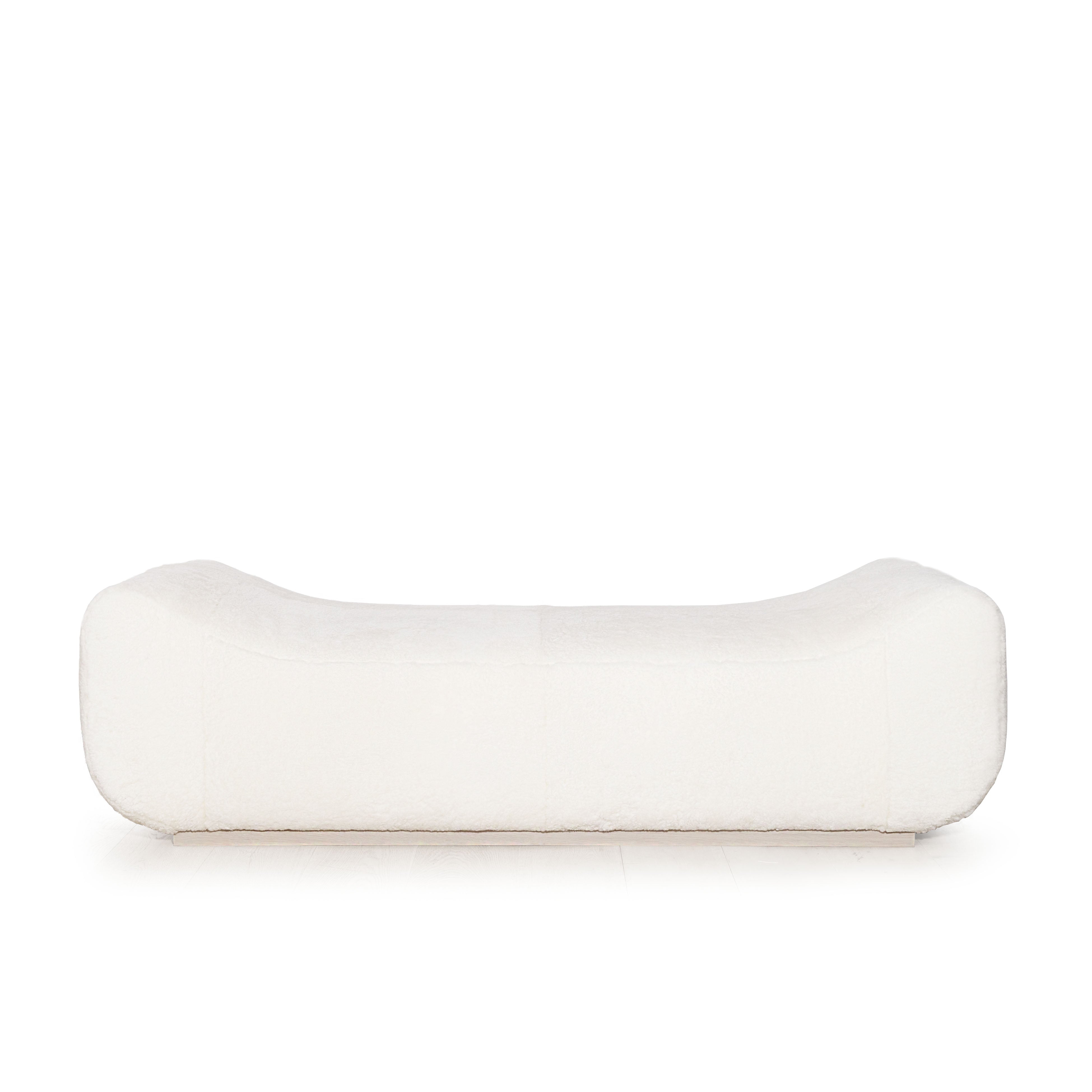 Muskoka Living Collection - Made to order at our self owned LA workshop - shown in ivory shearling.