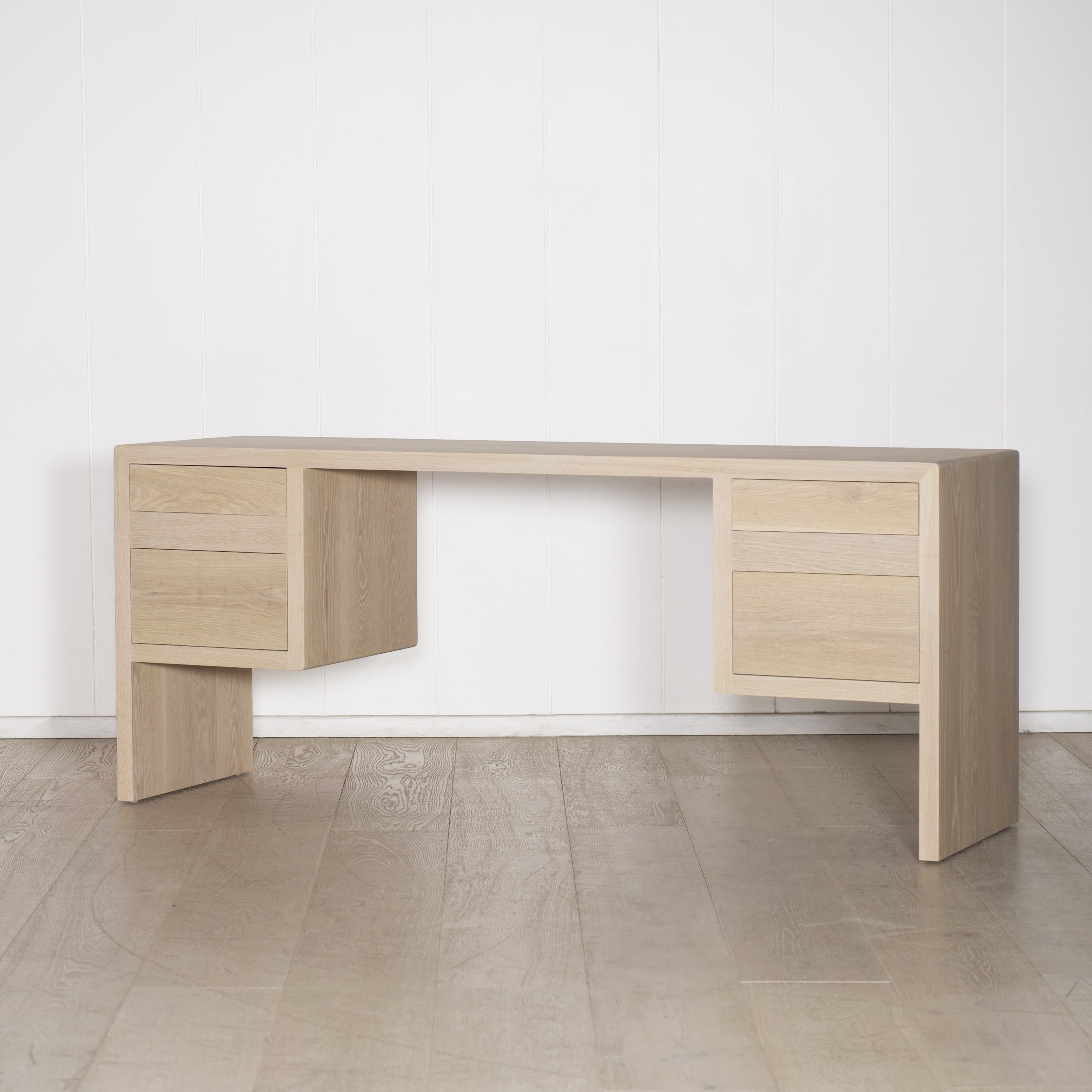 As Shown: in Mint White Natural finish